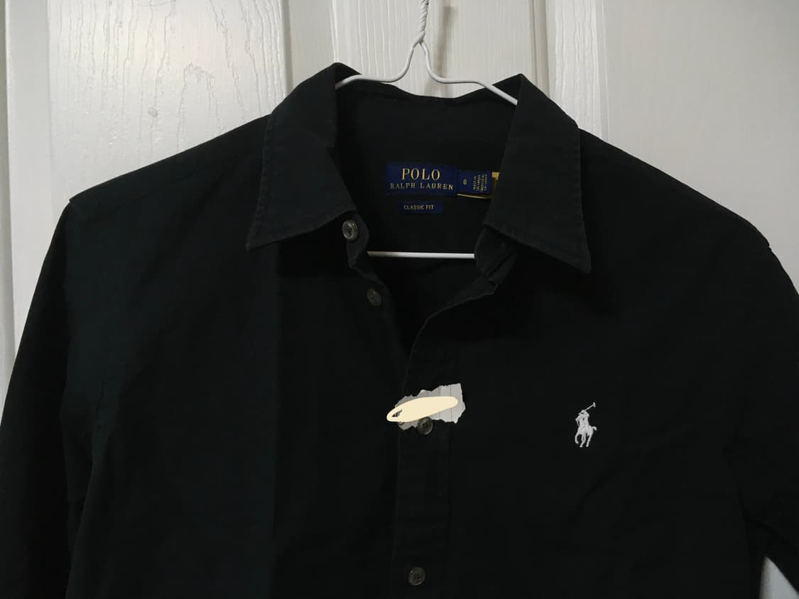 먹물 블랙 폴로 클래식핏 셔츠 상품이미지2