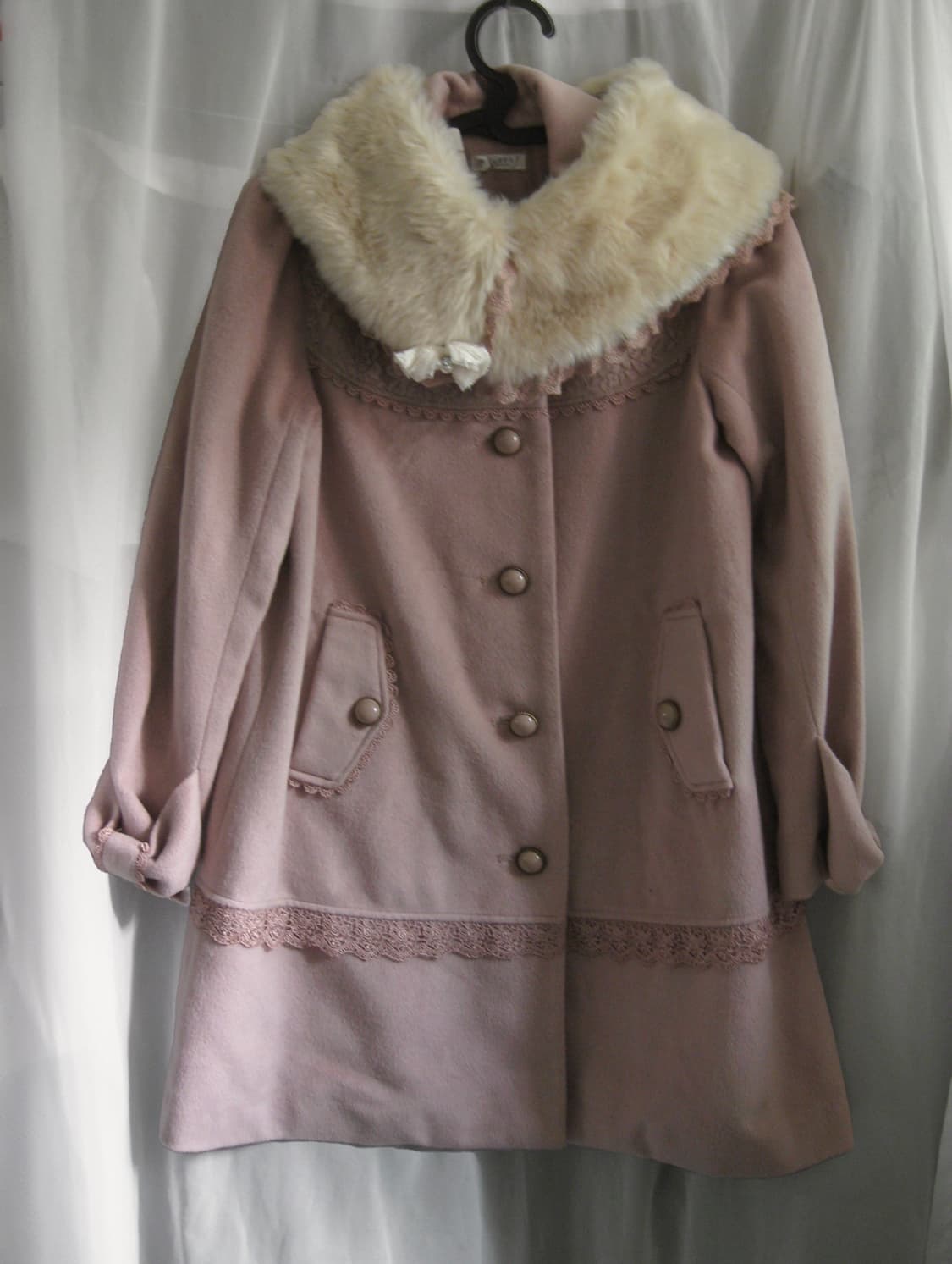 Axes femme 엑시즈팜 핑크 코트 상품이미지3