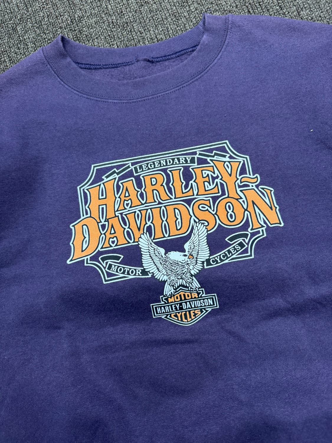 OS)Vintage 할리데이비슨 프린팅 기모 스웻셔츠 상품이미지2