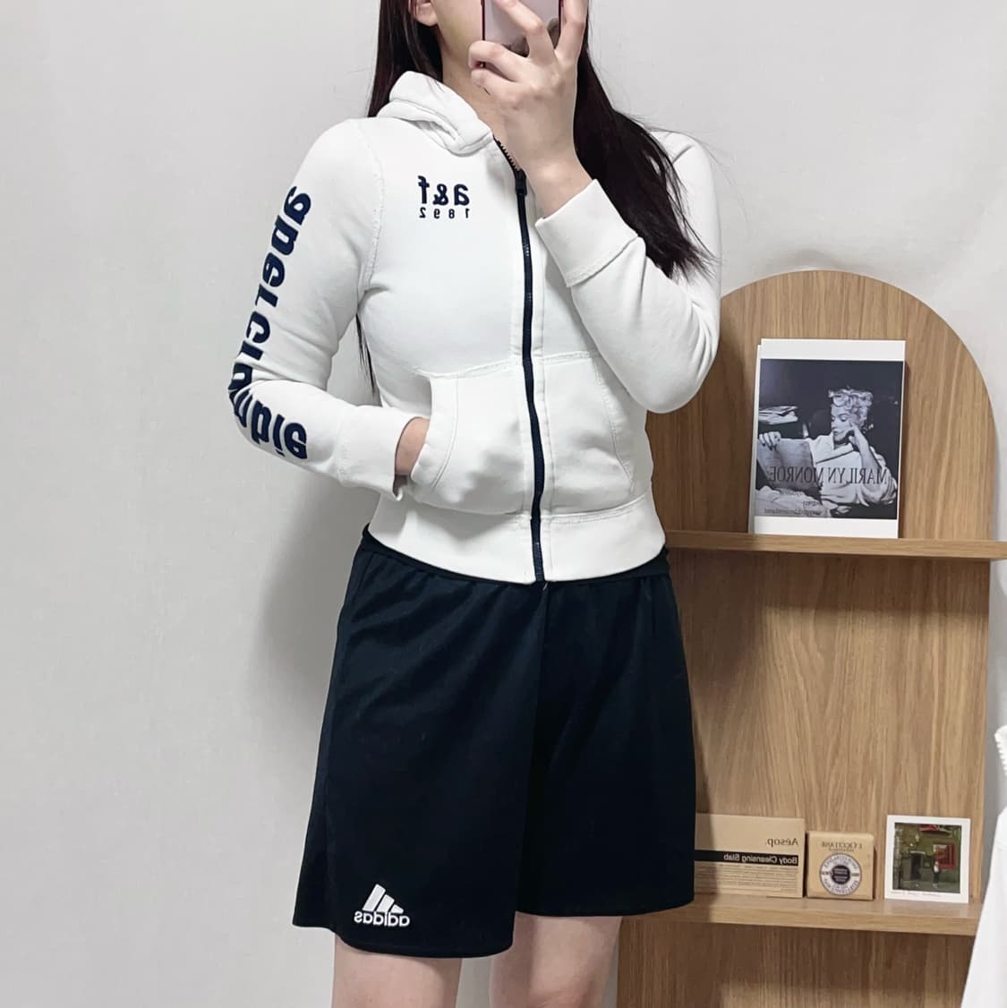 [정품] 아베크롬비 화이트 기모 후집 [ S ] 상품이미지2