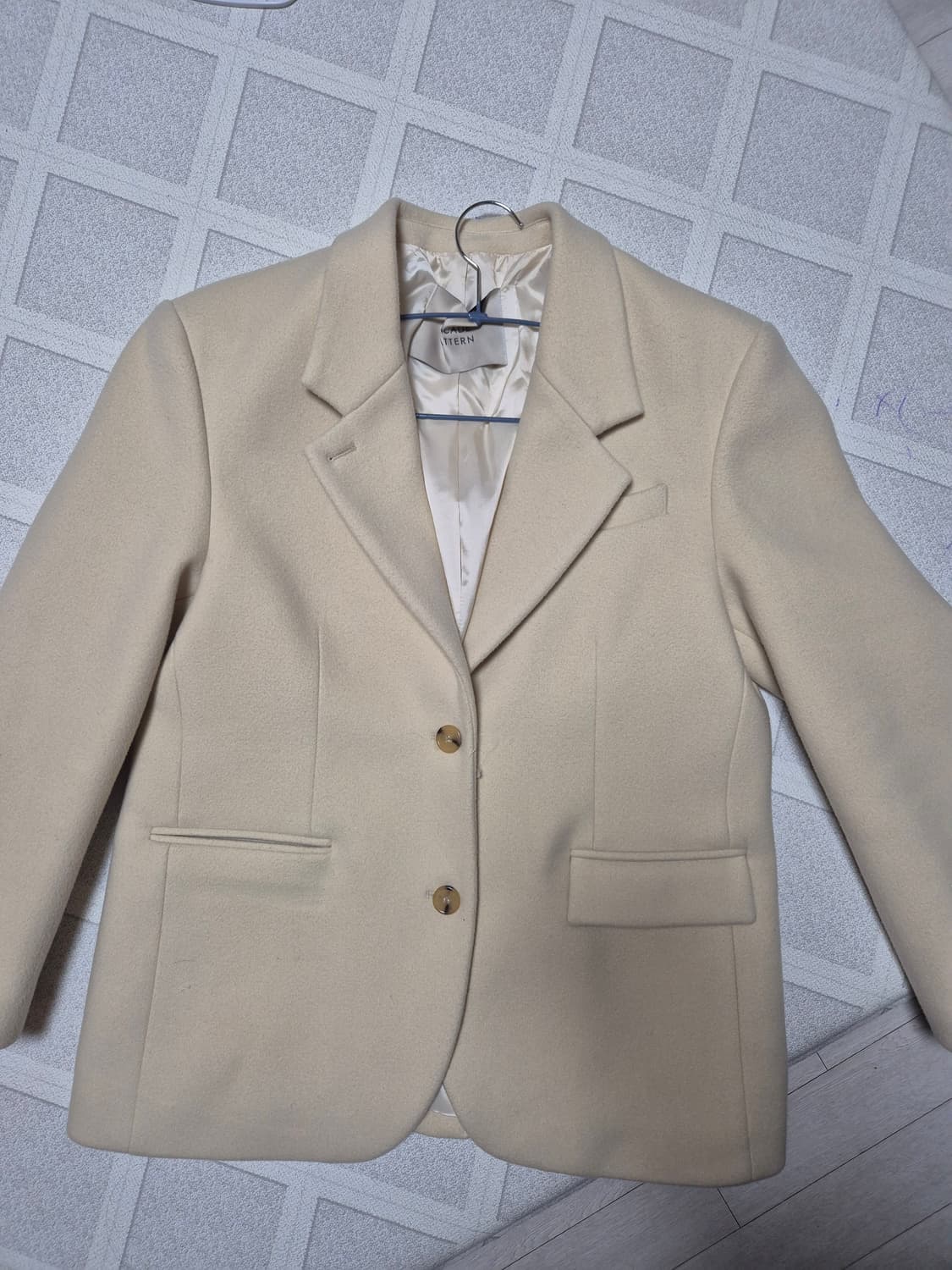 파사드패턴 버터 울 블레이저 코트 m 상품이미지2