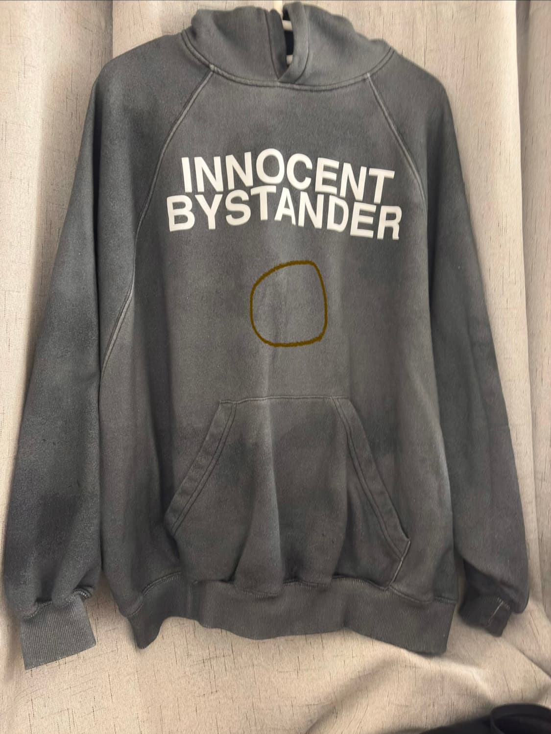 praying innocent bystander hoodie grey 상품이미지3