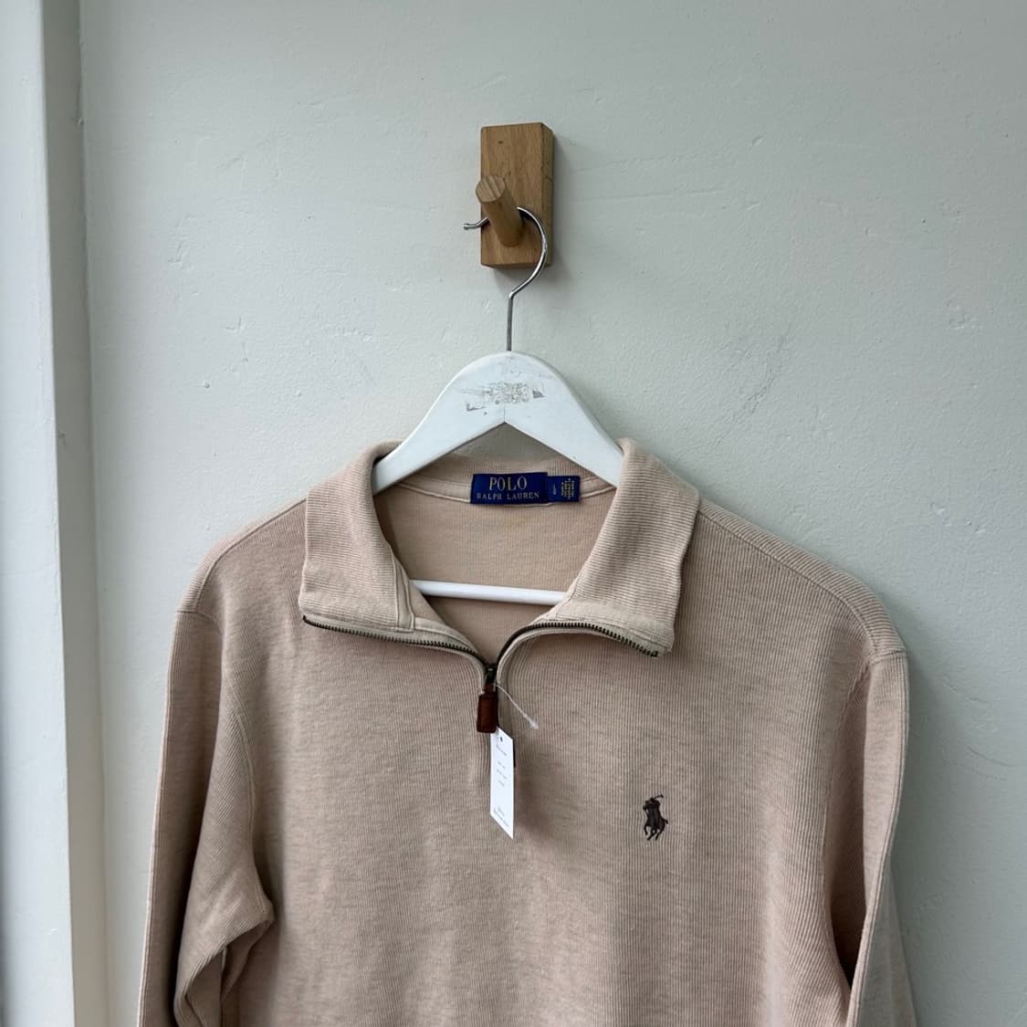 15898 - 폴로 랄프로렌 베이지 반집업 니트 상품이미지1