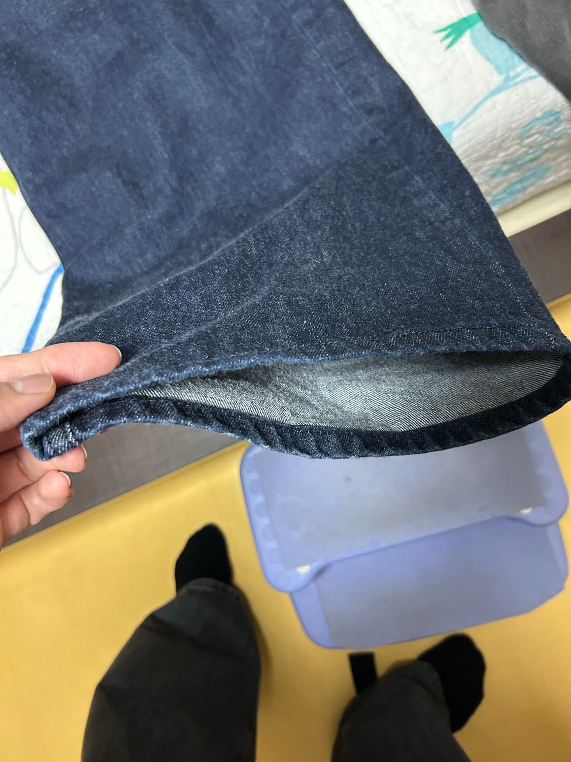 해칭룸 와이드 커브진 인디고 1사이즈 상품이미지4