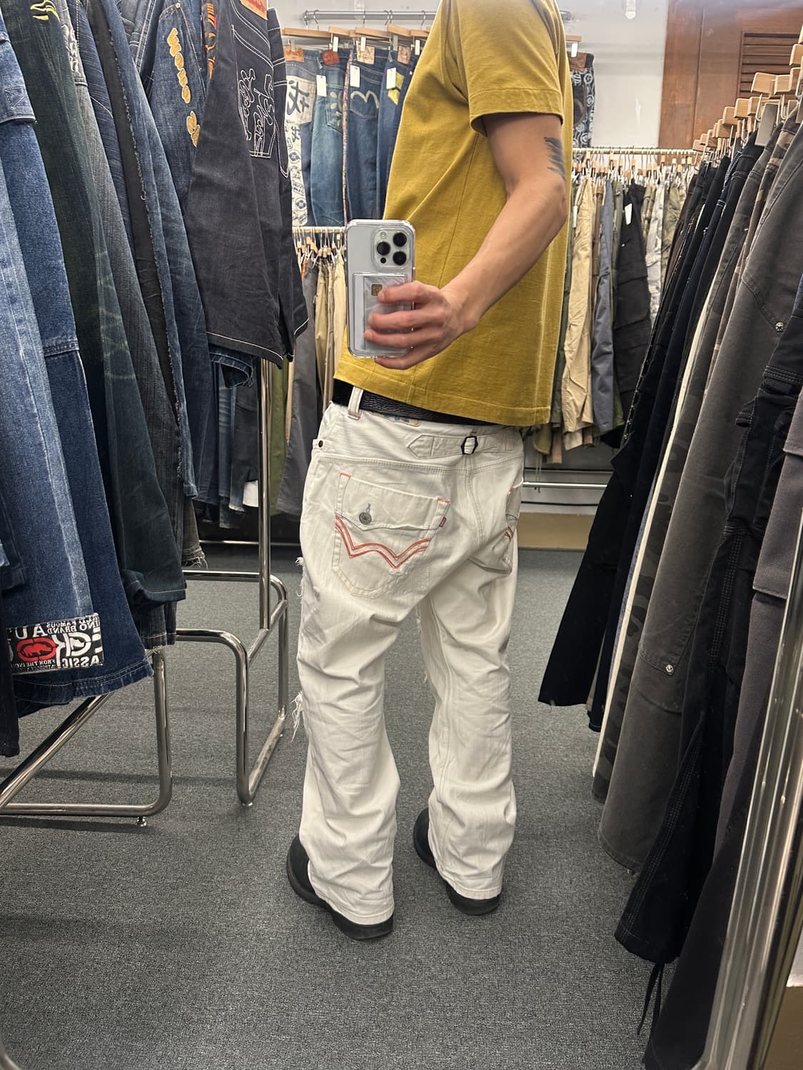 36) 에드윈 웨스턴 크림 진 화이트 데님팬츠 상품이미지1