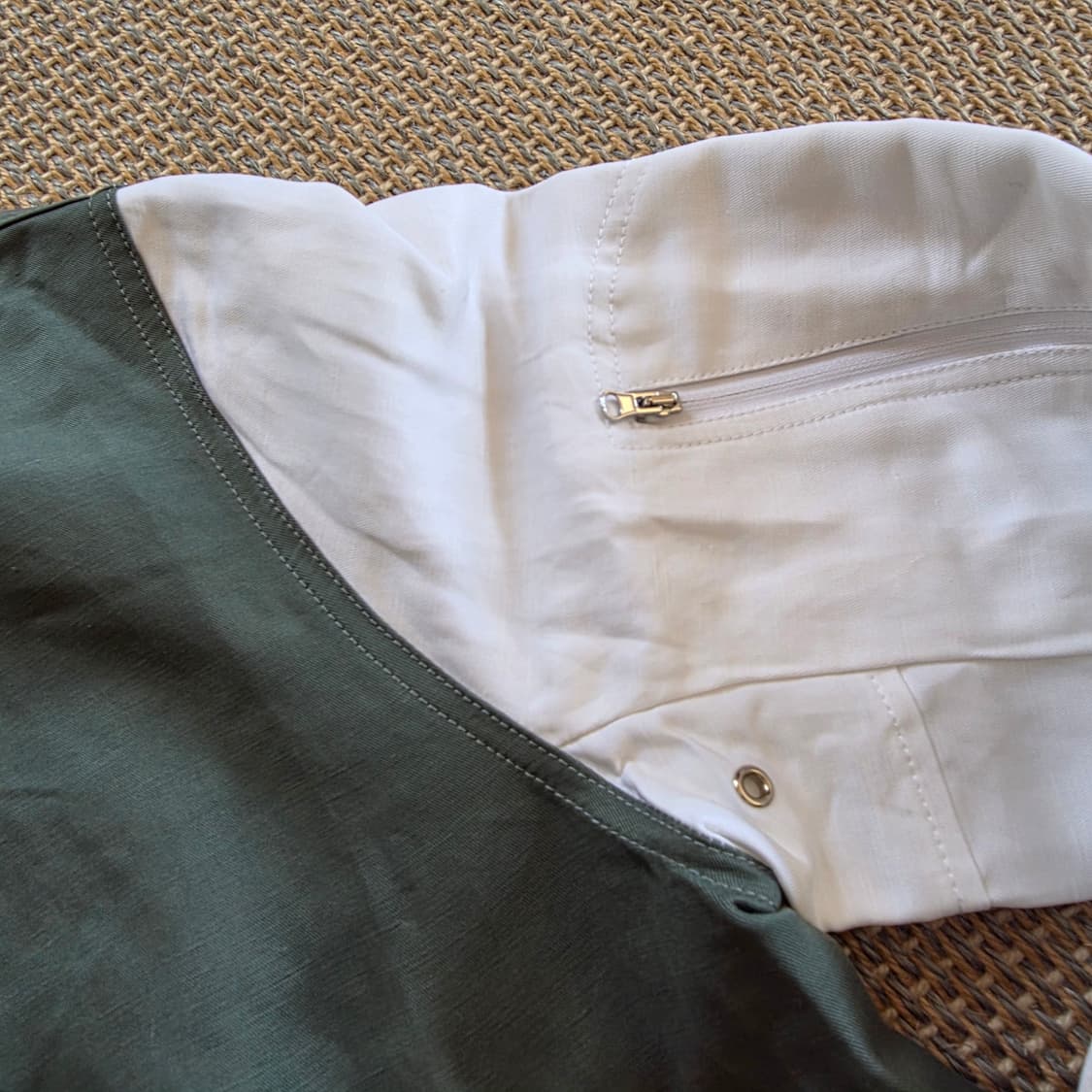 Handpicked 핸드픽드 이탈리안 최상급 린넨 MA-1 마원 블루종 상품이미지5