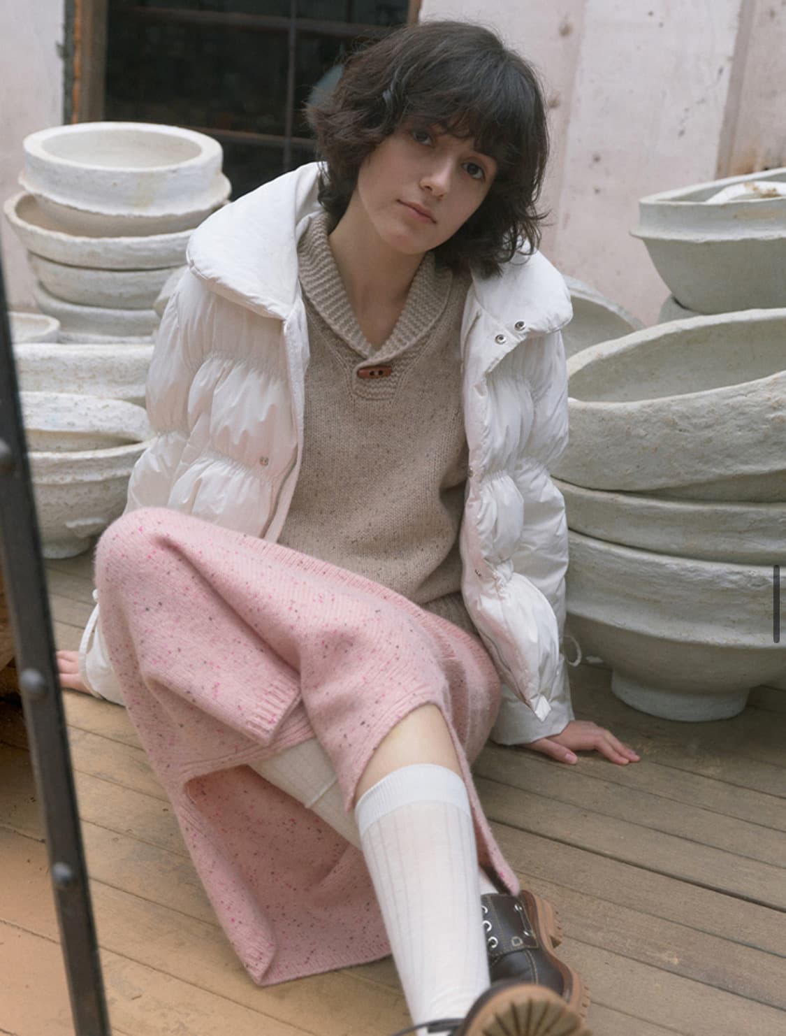 보카바카 카라 니트 상품이미지1