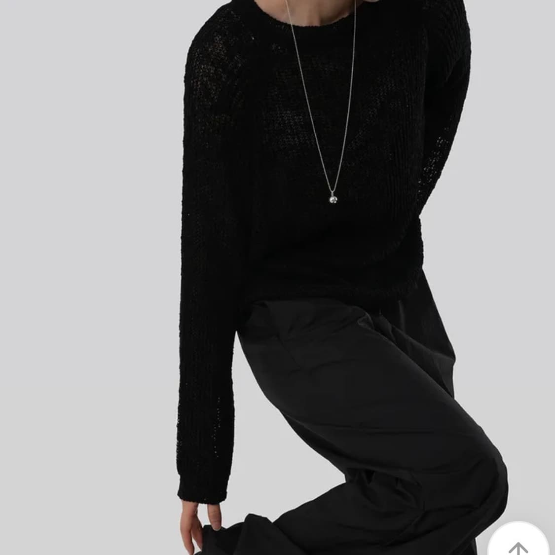 어텀 부클니트 블랙 상품이미지3