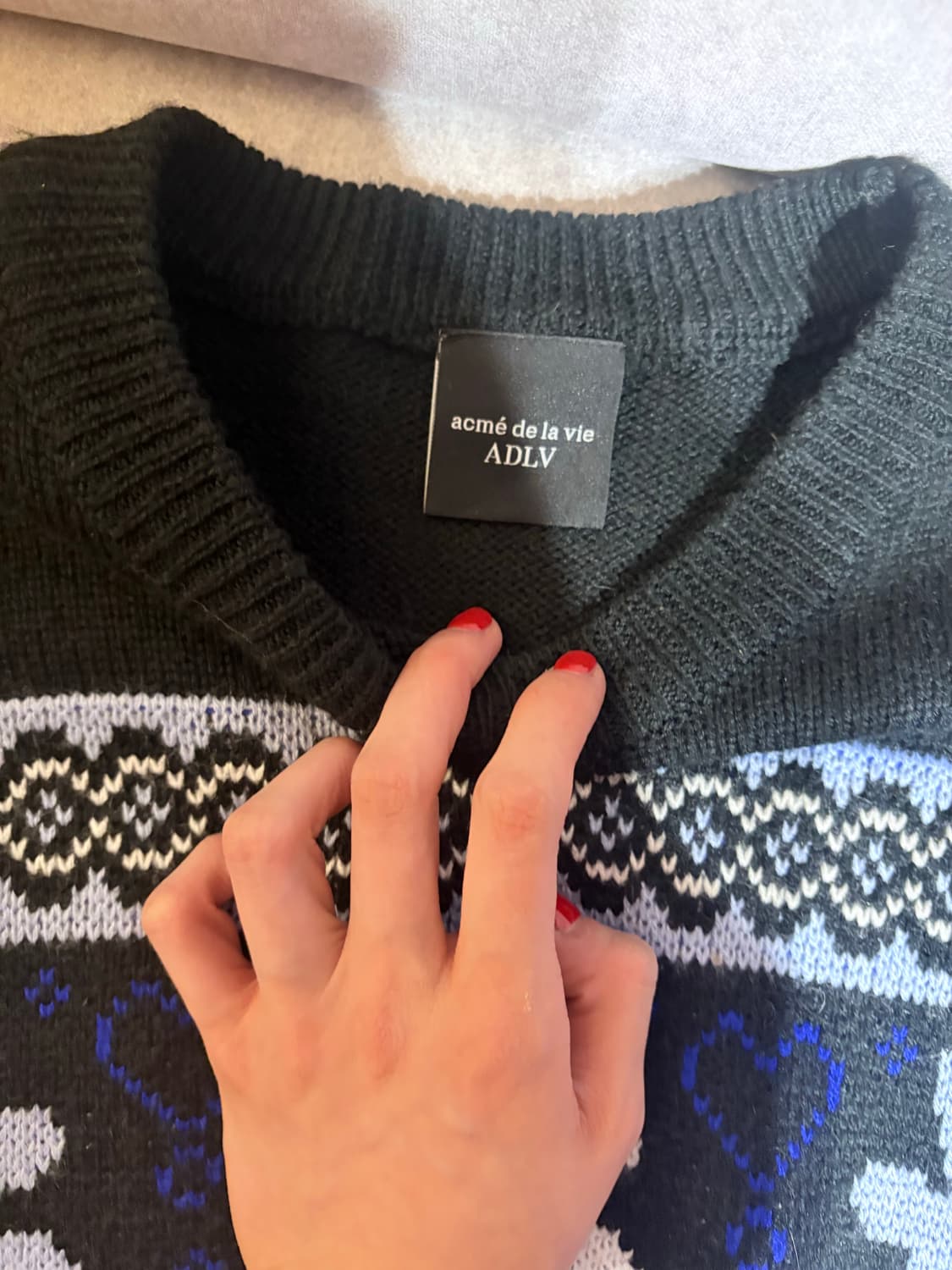 아크메드라비 acme d la vie 곰돌이 크롭니트 상품이미지4