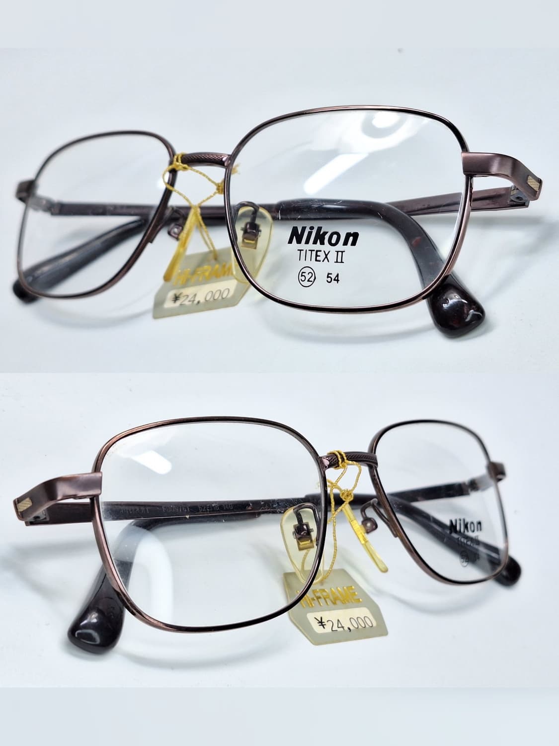 니콘 NIKON FB976T 안경테 52mm 순티타늄 스퀘어 일본빈티지  상품이미지9