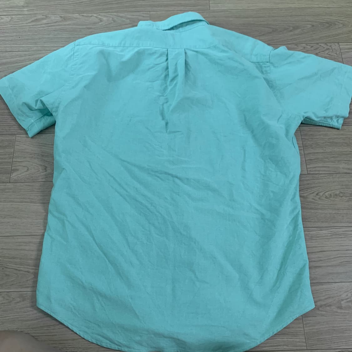 S) Polo 폴로 옥스퍼드 민트 반팔셔츠 상품이미지2