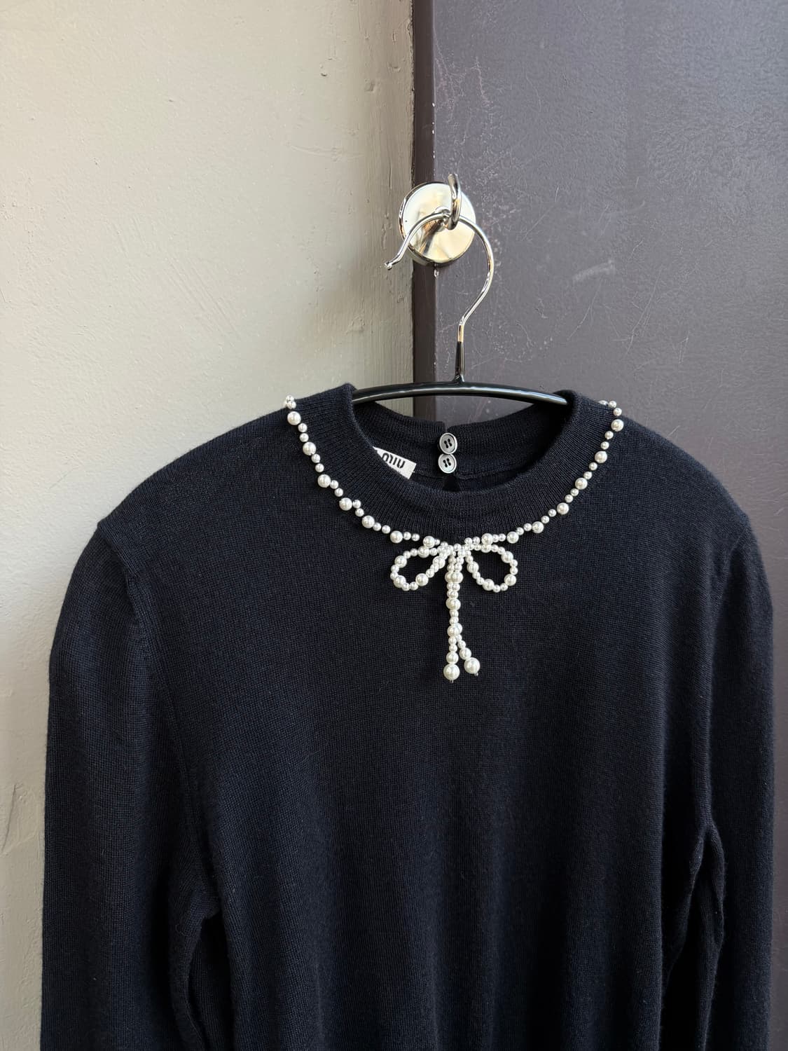 38/ 미우미우 19SS 펄리본 캐시미어 니트 상품이미지4