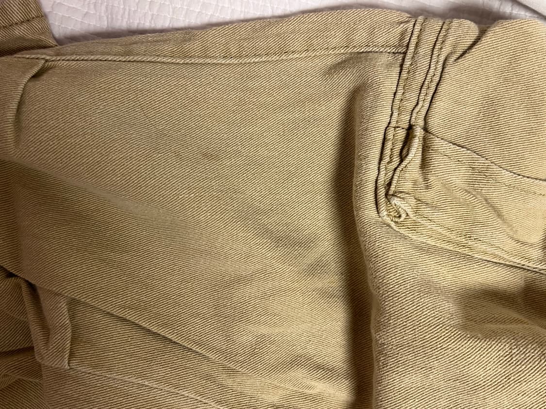 베이지 로우라이즈 스트레이트 카고팬츠  상품이미지4