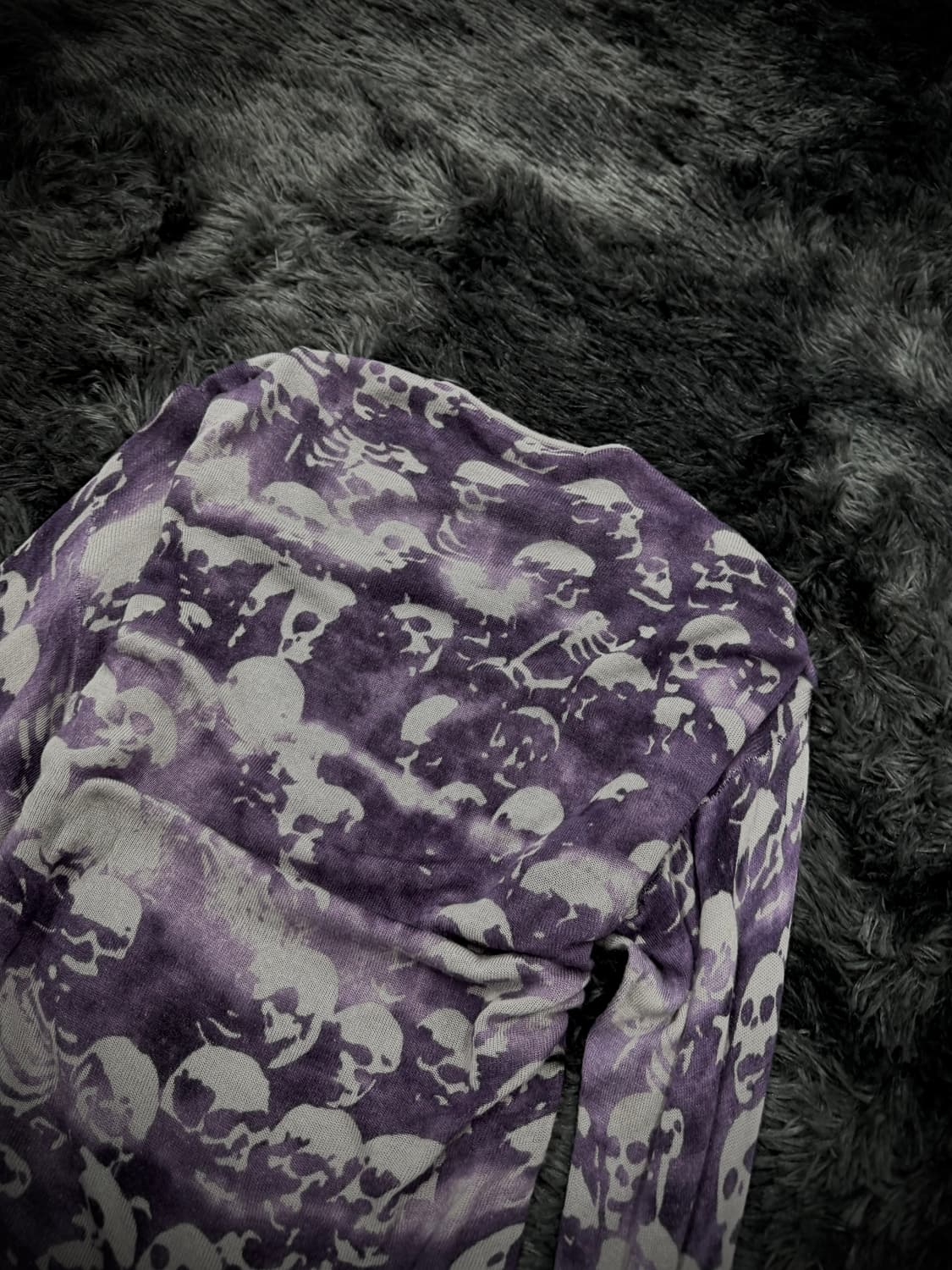 Hysteric Glamour 스컬 패턴 언발란스 니트 상품이미지5