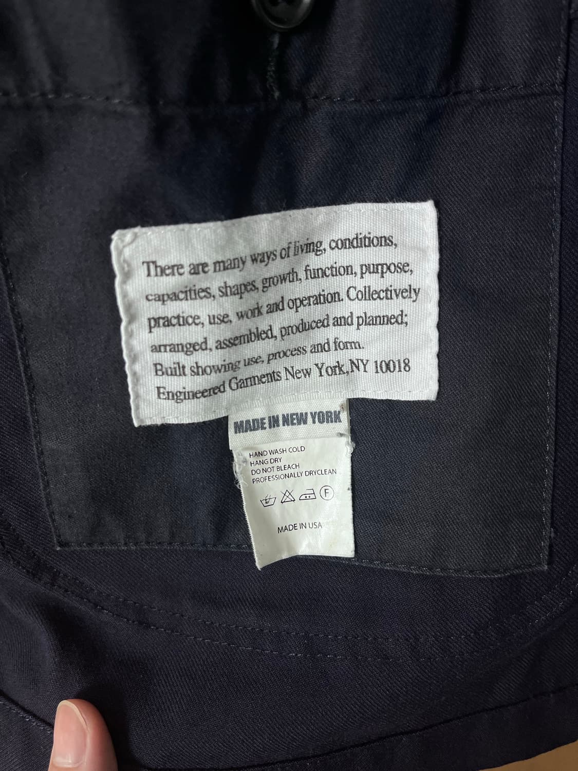 엔지니어드가먼츠 16FW 유니폼서지 베드포드 M 상품이미지5