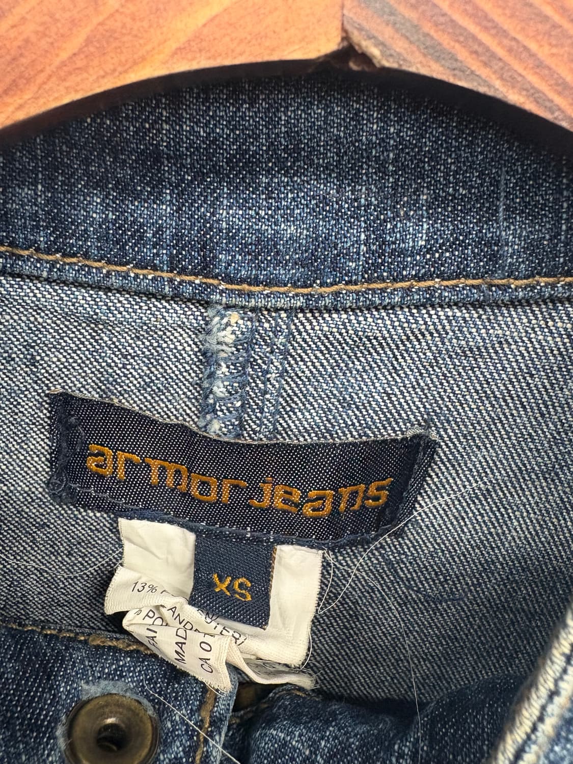 armor jeans 하이넥 데님 자켓 상품이미지8