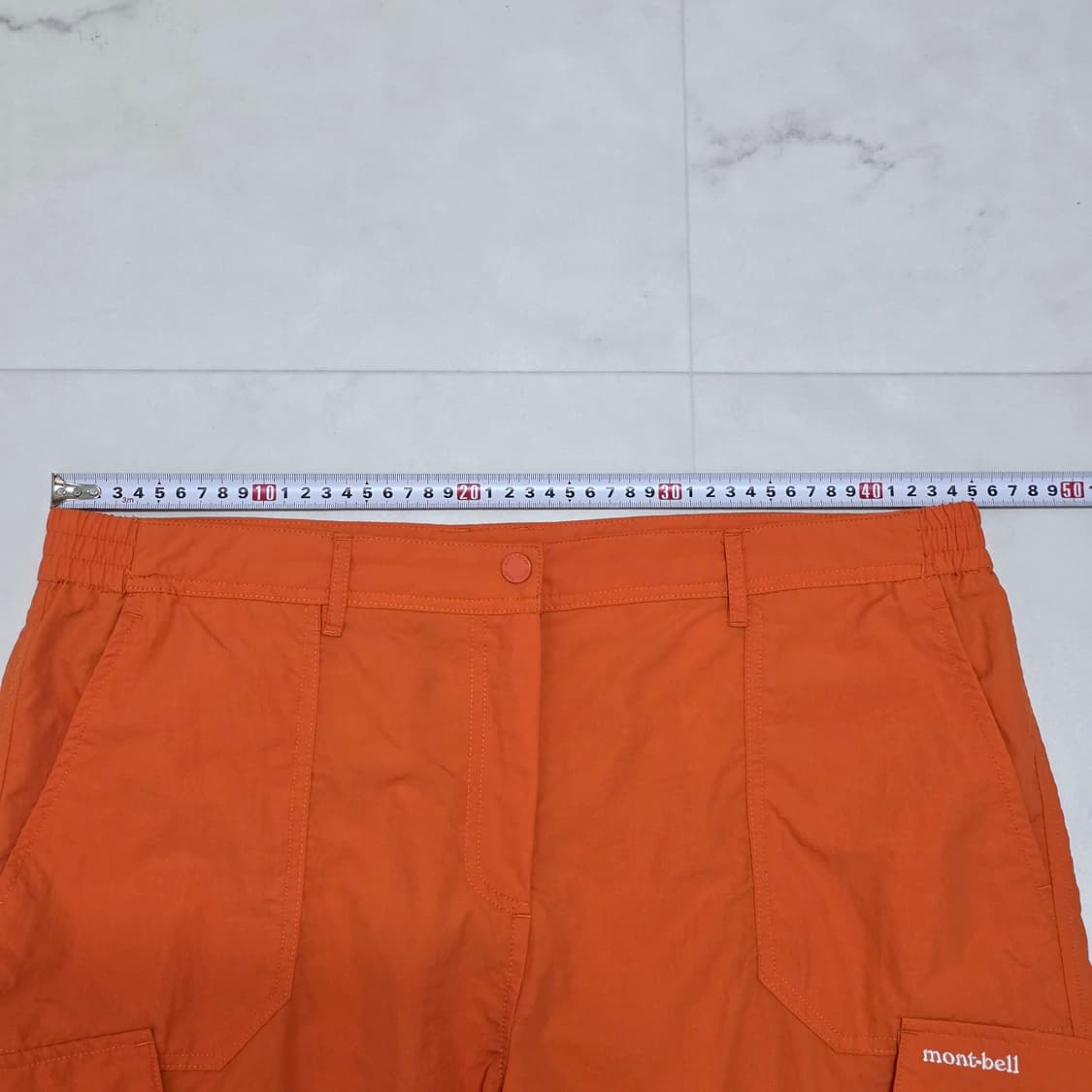 XL 몽벨 나일론 카고 쇼츠 반바지 오렌지 상품이미지5