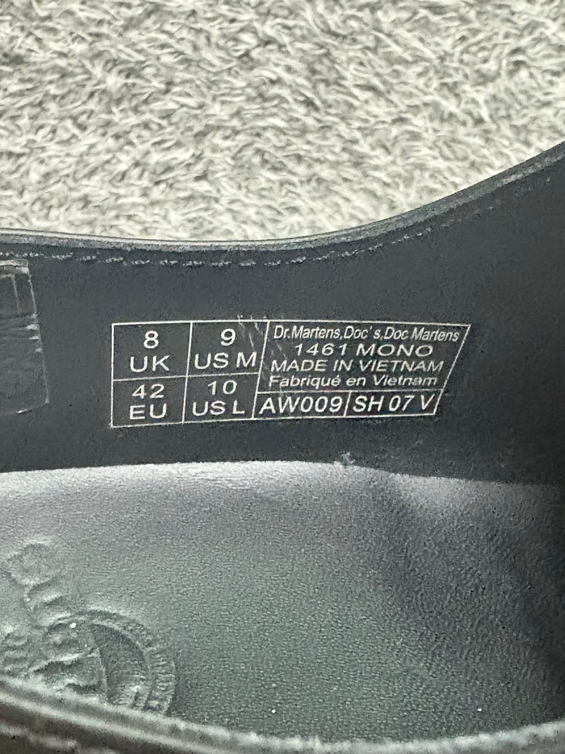 닥터미틴 1461 3홀 모노 블랙(270) 상품이미지6