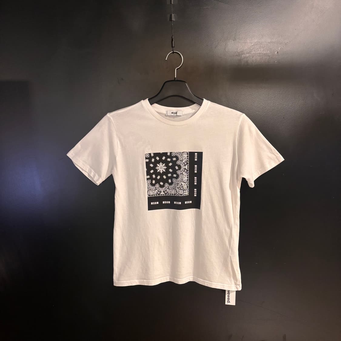 MSGM 키즈 페이즐리 프린트 반팔 티셔츠 상품이미지1