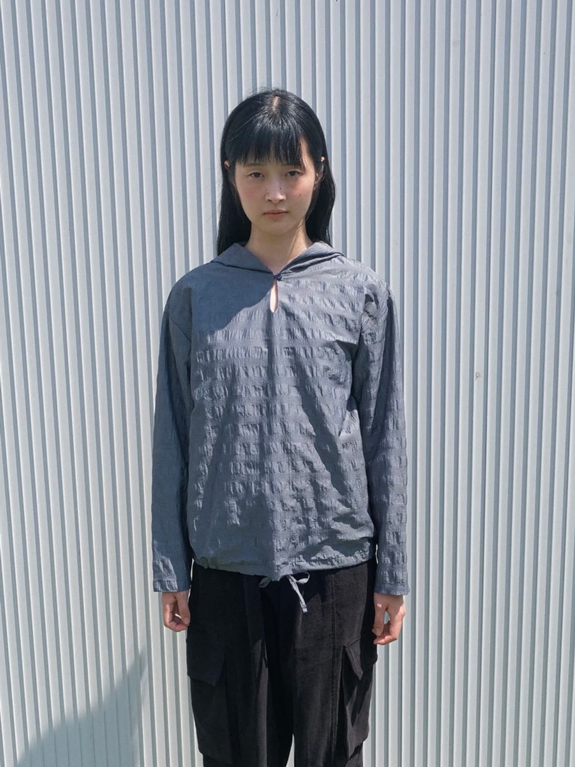 페스토 후드 블라우스 다크 레이크 상품이미지1