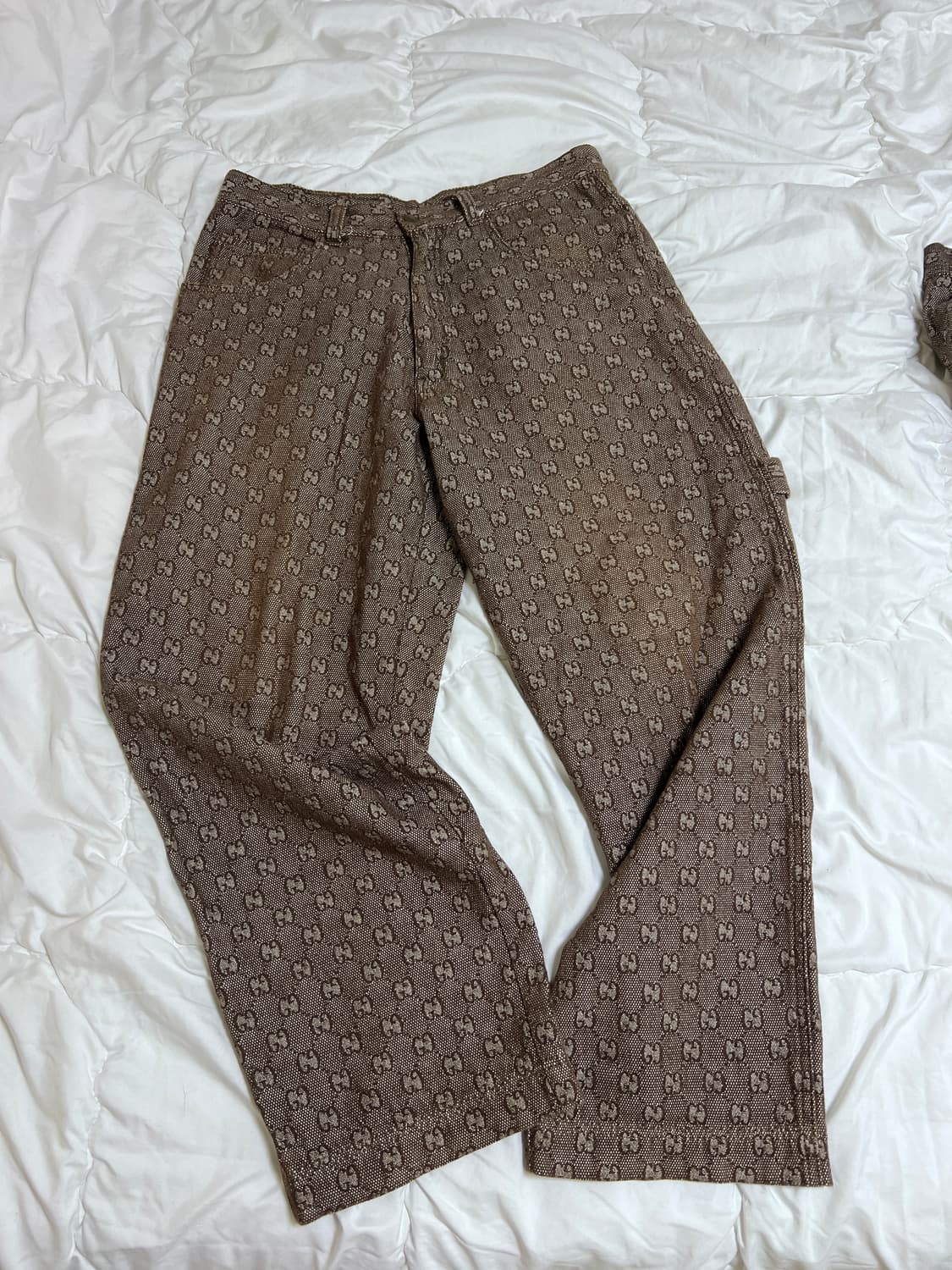 구찌 빈티지 셔츠자켓, 카펜터팬츠 셋업 상품이미지1