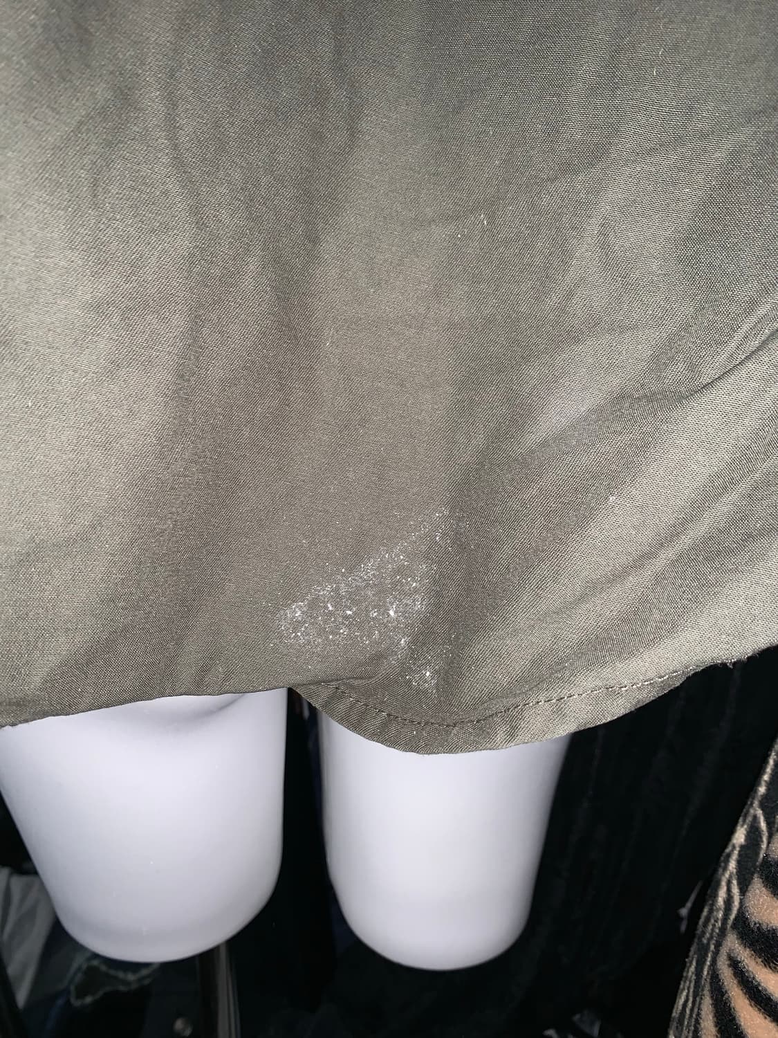 y2k 그런지 카키 야상 후드 케이프 상품이미지5