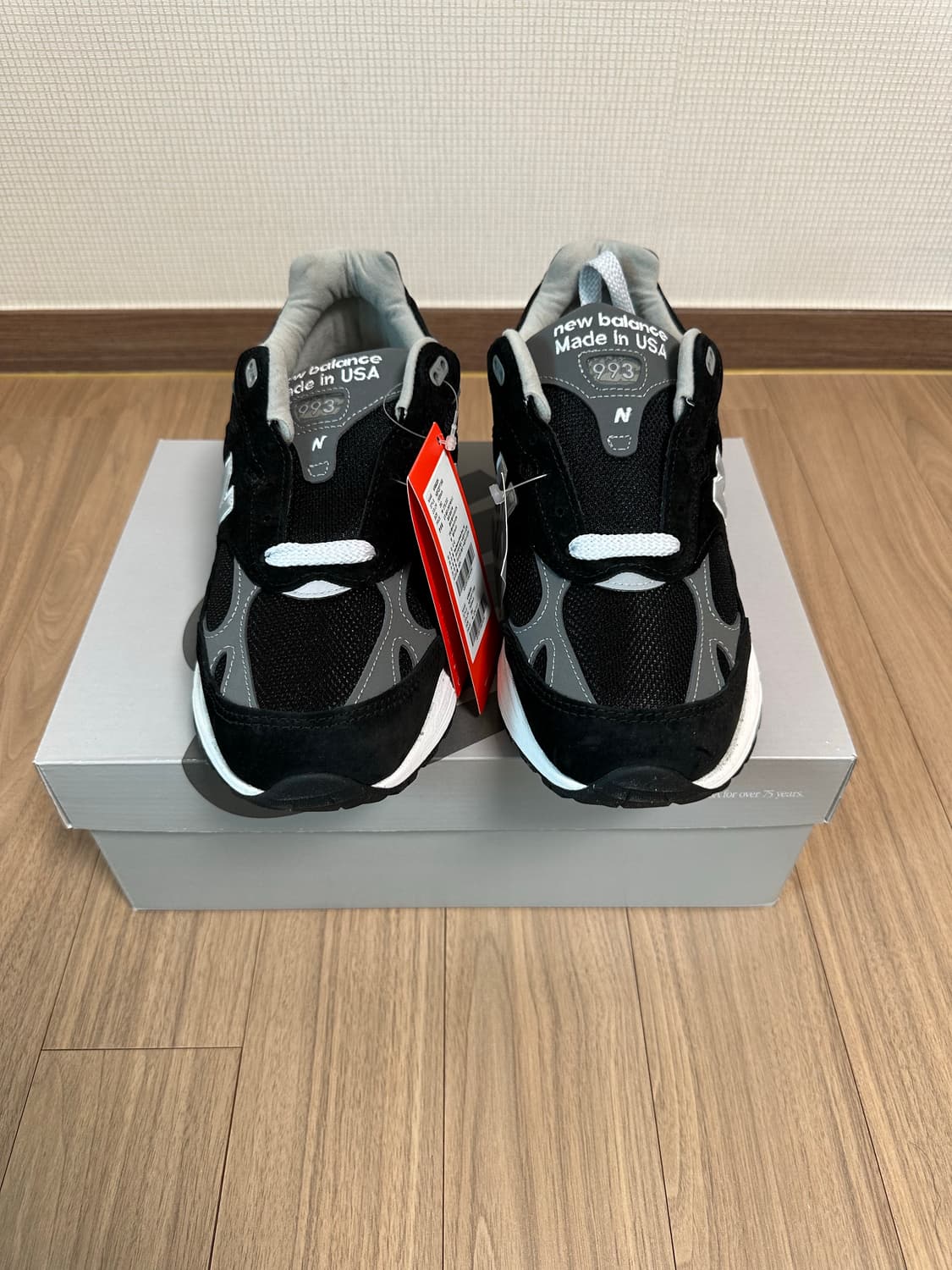 280 뉴발란스 993 블랙 발볼 D  스탠다드 상품이미지3