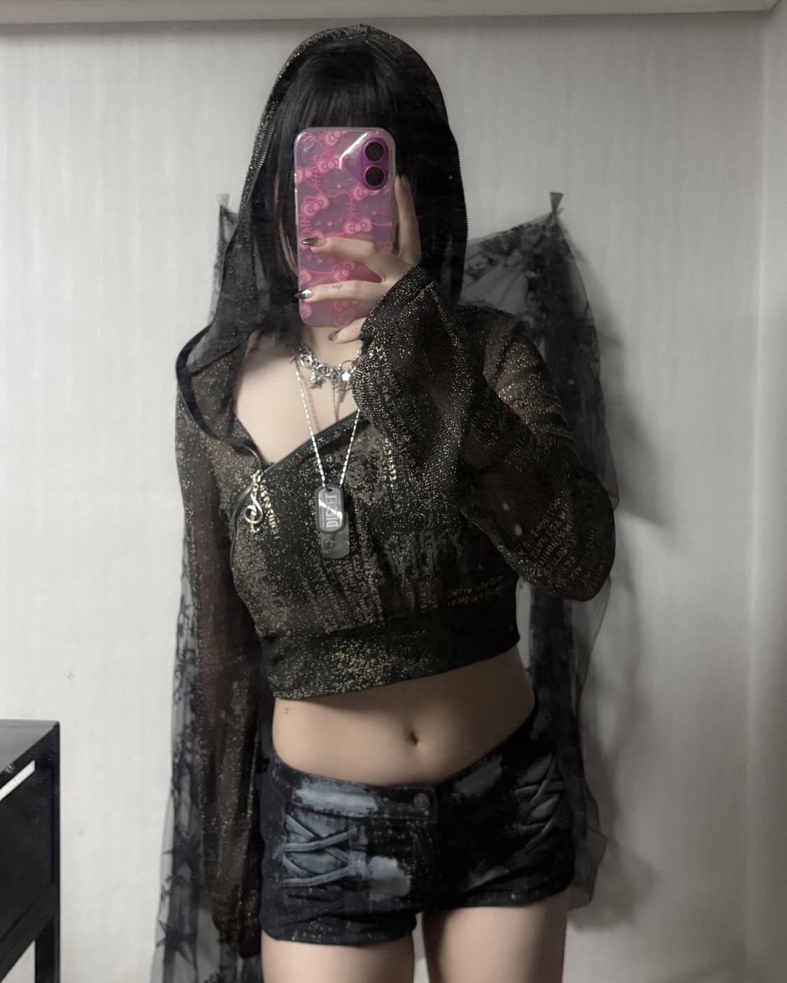 y2k 글리터 후드집업  상품이미지3