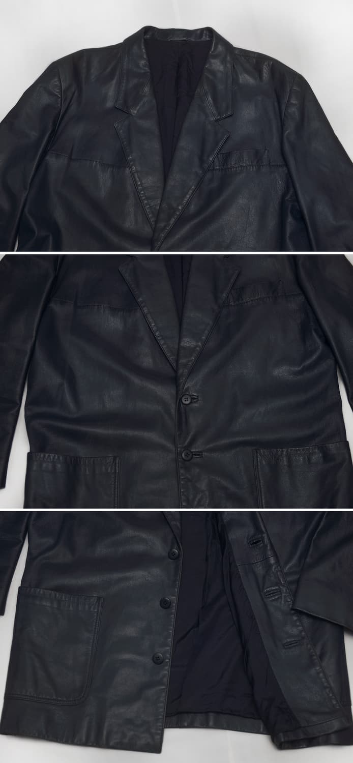 발리 (BALLY) 올드클래식 테일러 가죽 코트자켓 (40 / 100+) 상품이미지4