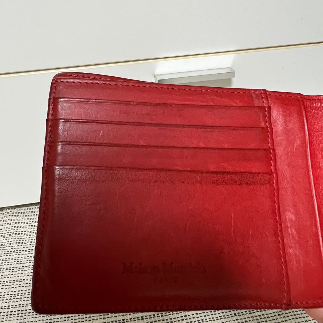 메종 마르지엘라 블랙 애나멜 반지갑 상품이미지5