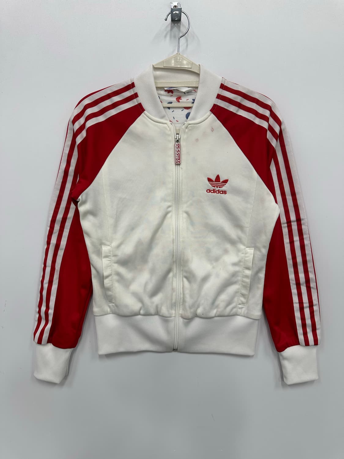 아디다스 슈퍼걸 흰빨 져지 트랙탑 상품이미지1