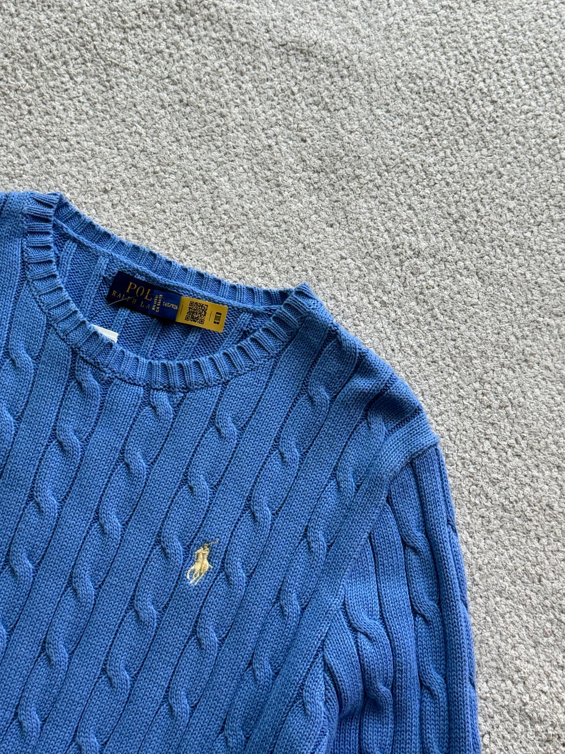 (새상품/정품) 폴로랄프로렌 코튼 케이블 니트/여성M 상품이미지3
