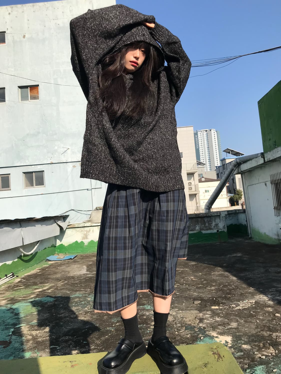 빅 니트 후디 상품이미지3