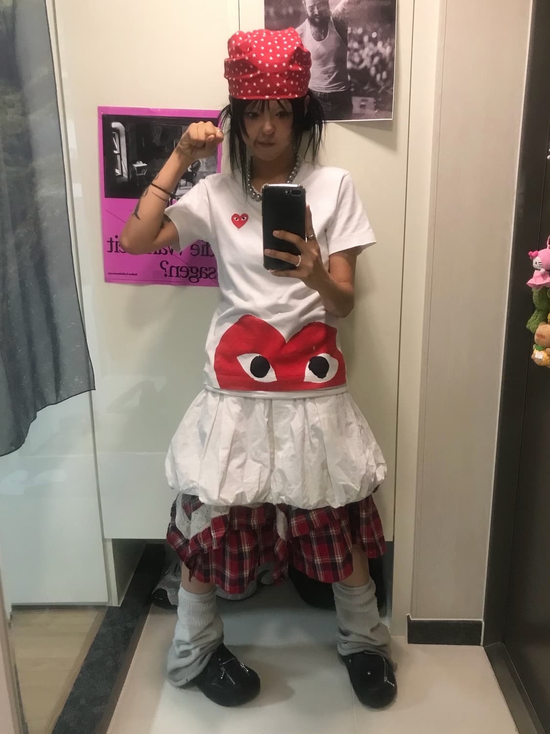 ❤️ 꼼데가르송 더블하트 반팔 티셔츠 ❤️ 상품이미지5