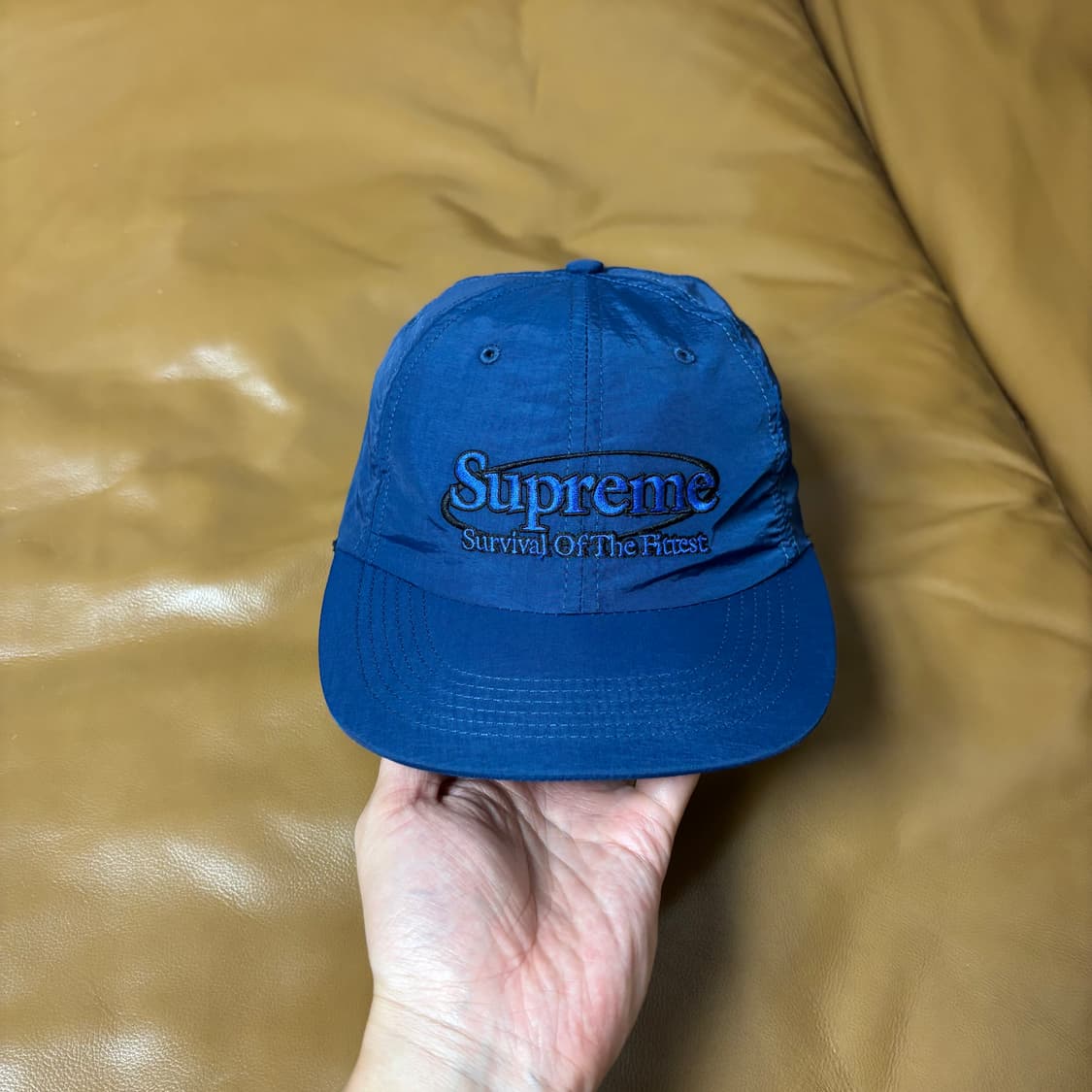 Supreme 슈프림 서바이벌 네이비 6패널 볼캡 모자 (Navy) 상품이미지3