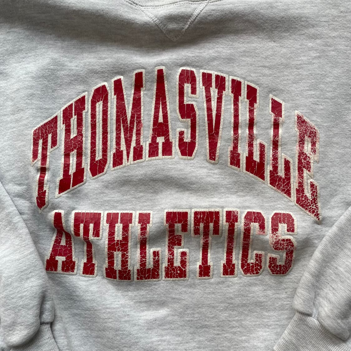 빈티지  러셀 애슬레틱 하이코튼 스웻셔츠 그레이(레드)madeinusa 상품이미지3