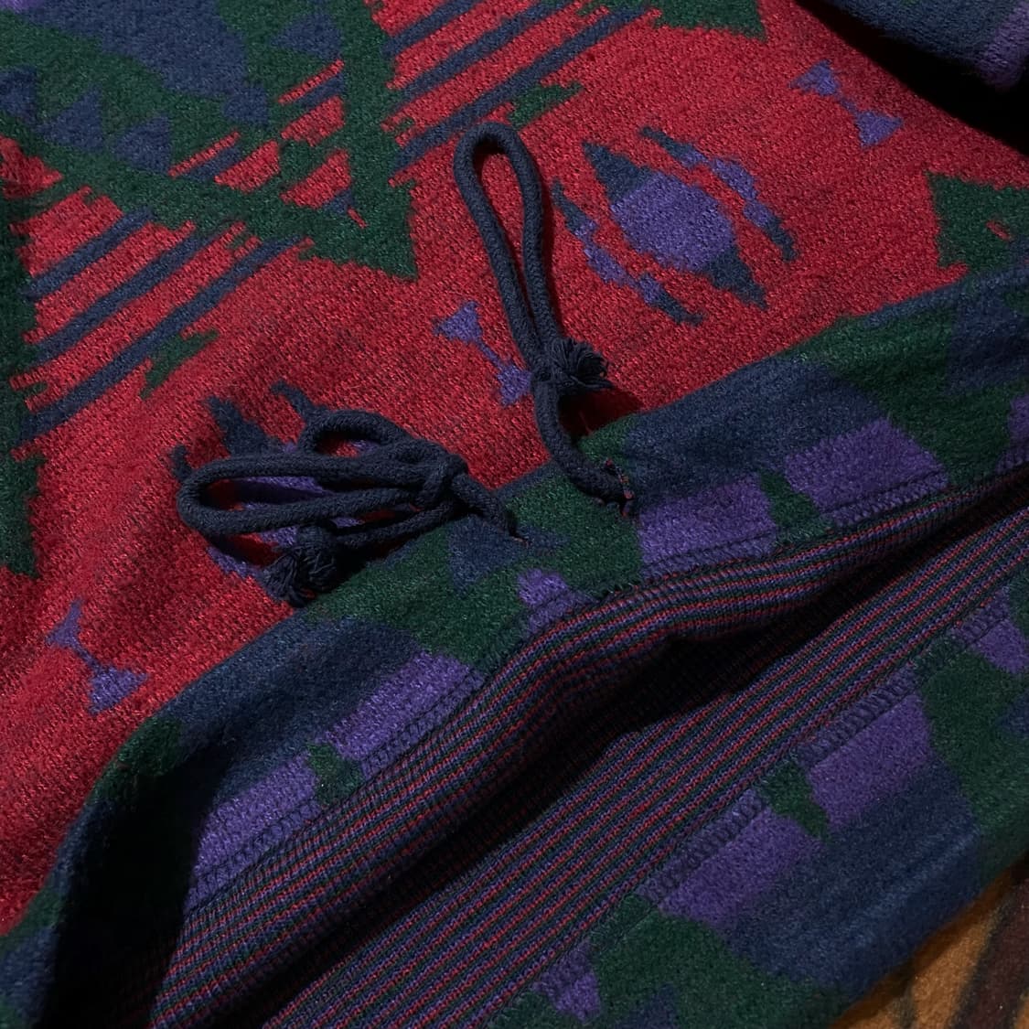 인디언 패턴 하프집업 니트 상품이미지3