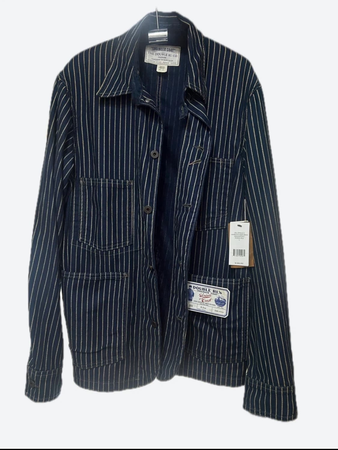 RRL 인디고 스트라이프 엔지니어 자켓 (L) 상품이미지1