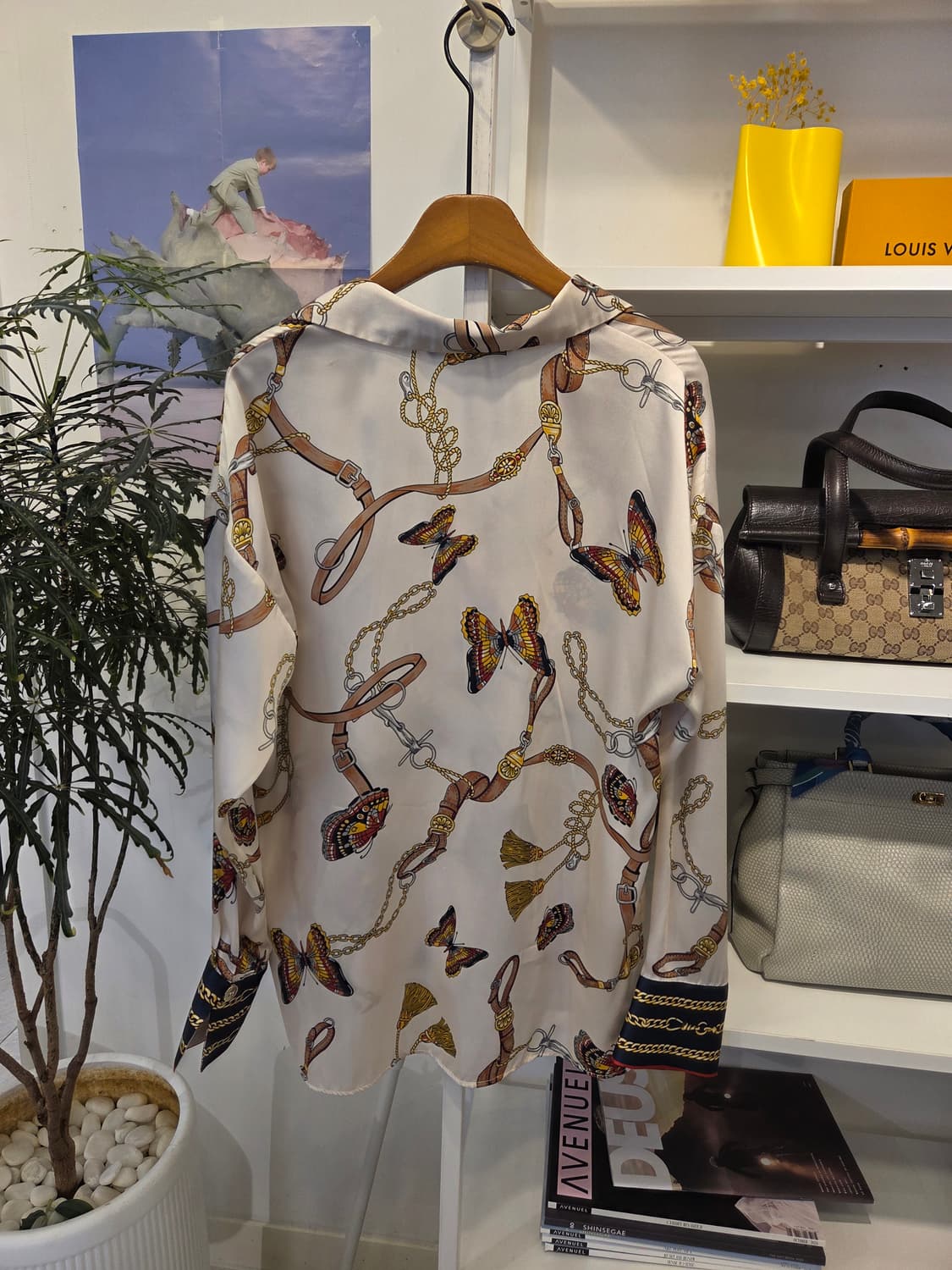 자라 패턴 오버핏 블라우스 상품이미지7