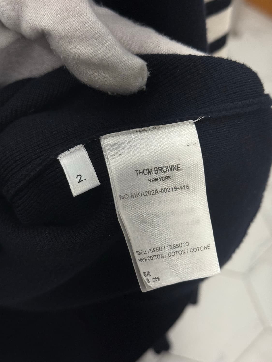 [2] 톰브라운 사선완장 밀라노스티치 니트 상품이미지7