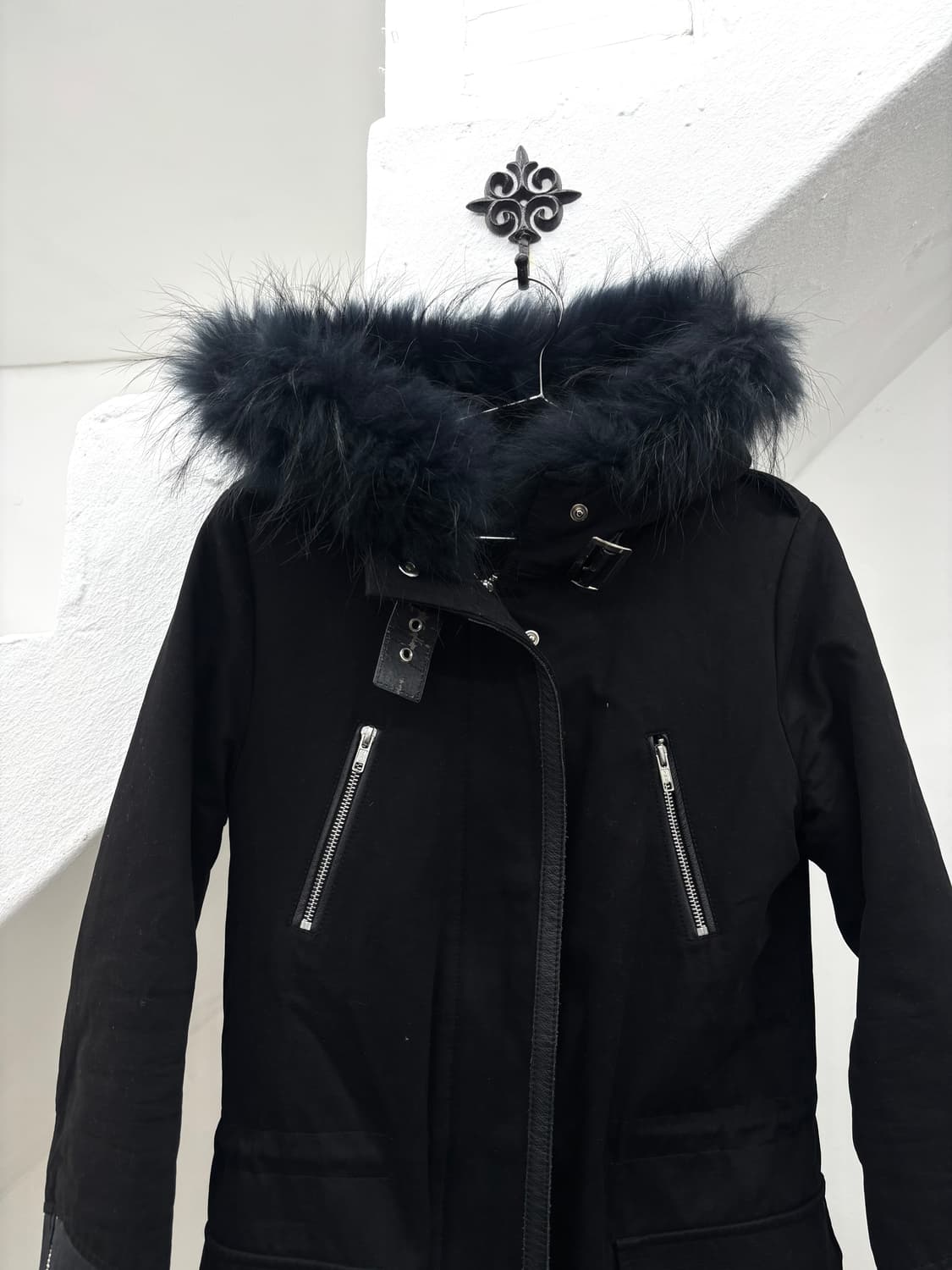 Maje v-kei mood leather detail jacket   상품이미지3