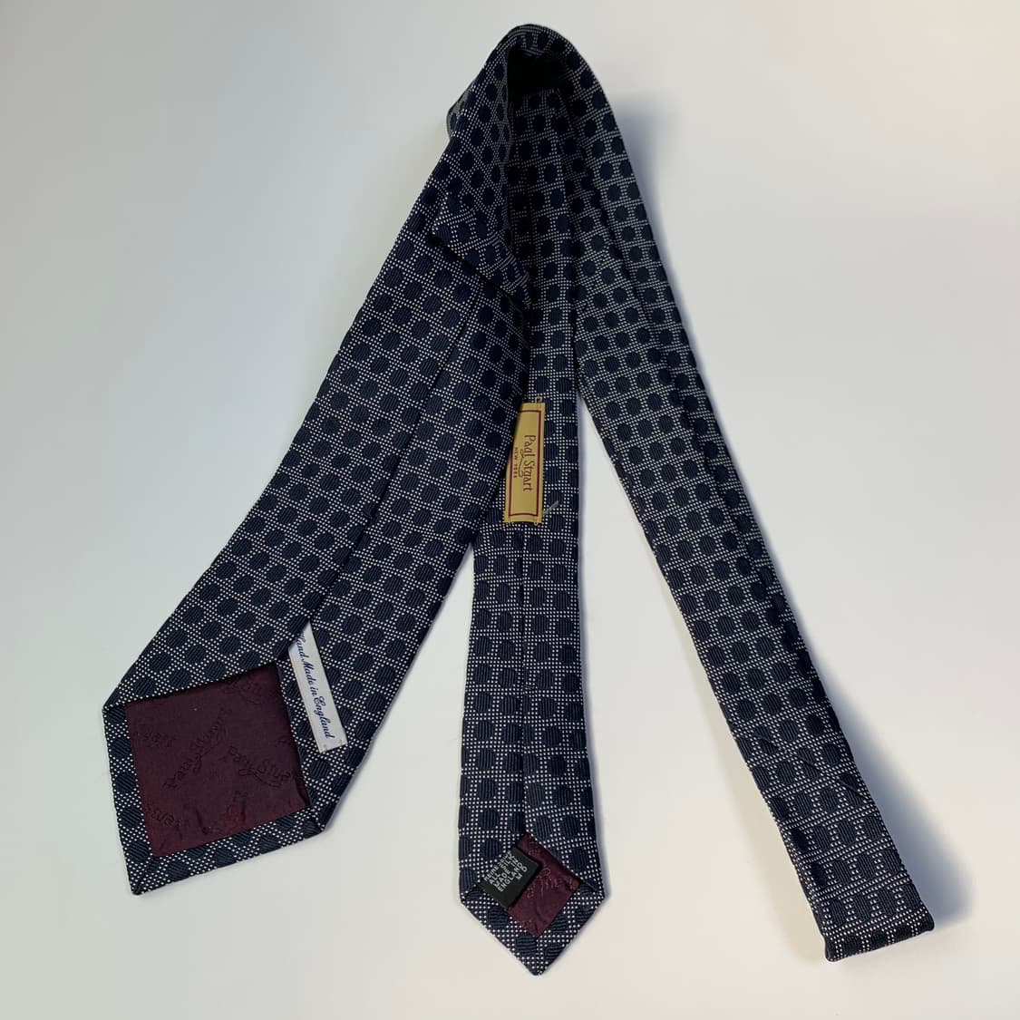 폴스튜어트 네이비 클래식 명품넥타이 A+등급 최상급 상품이미지9