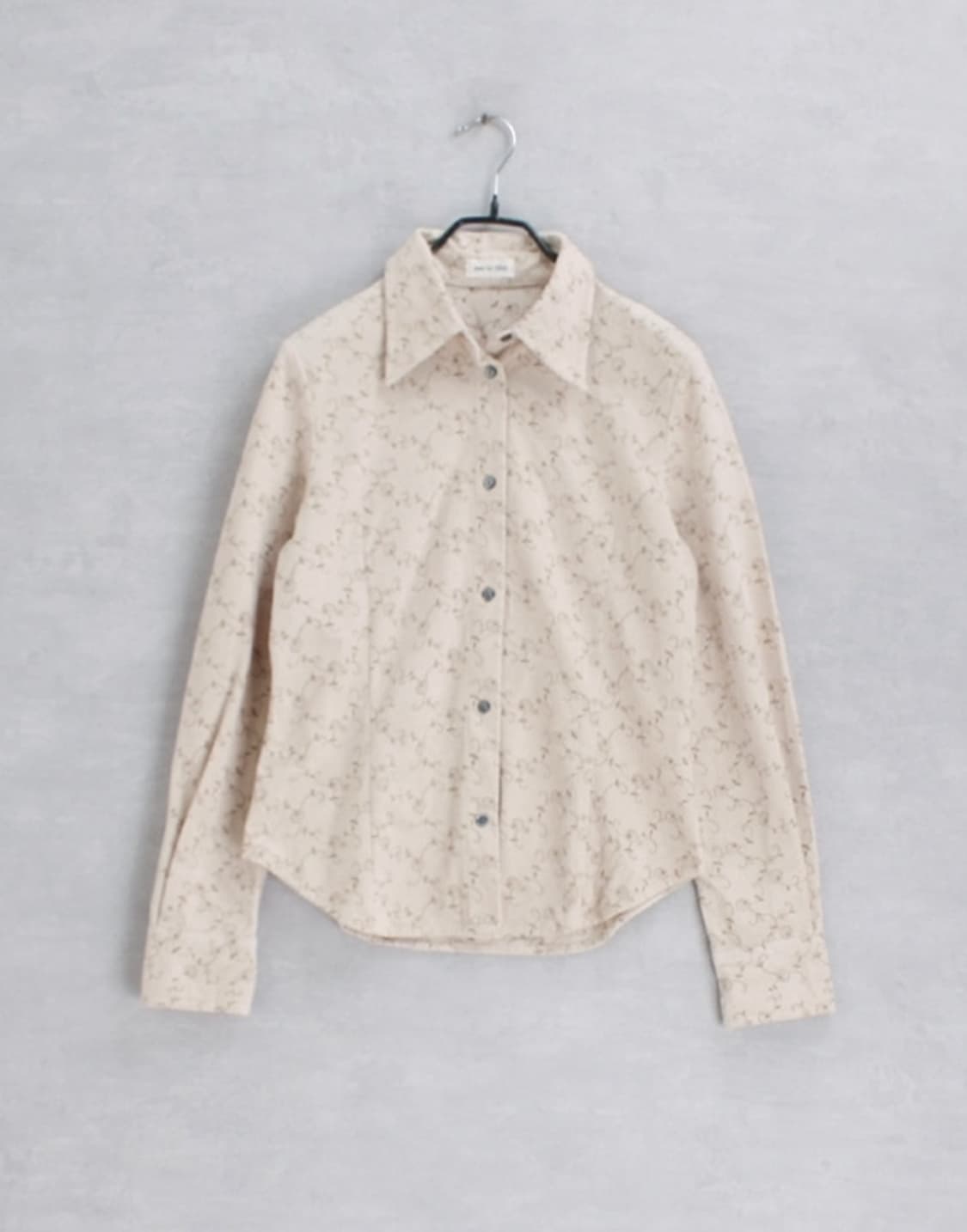 아이보리 자수 셔츠 상품이미지1