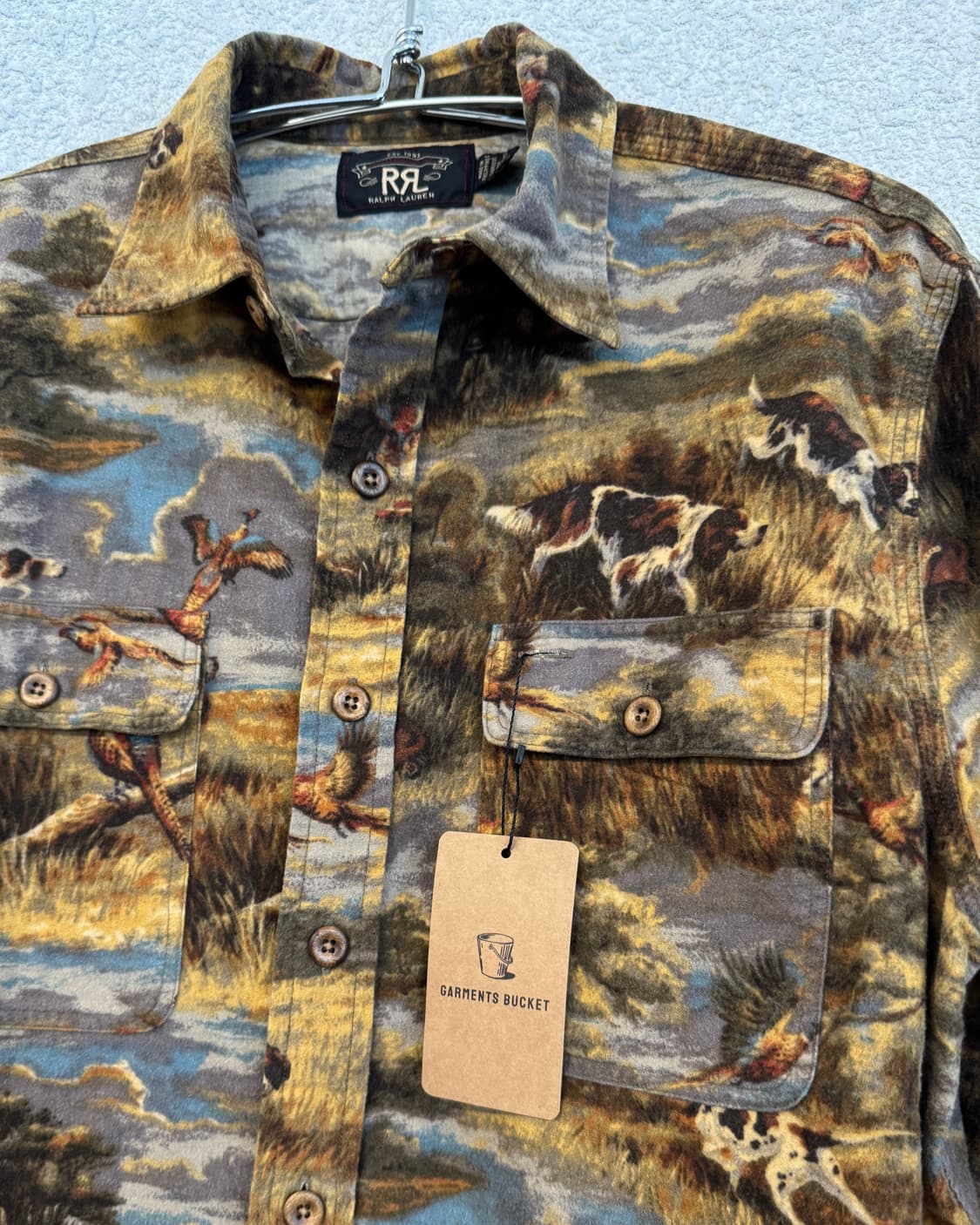 RRL 매트록 헌팅 패턴 워크 셔츠 상품이미지3