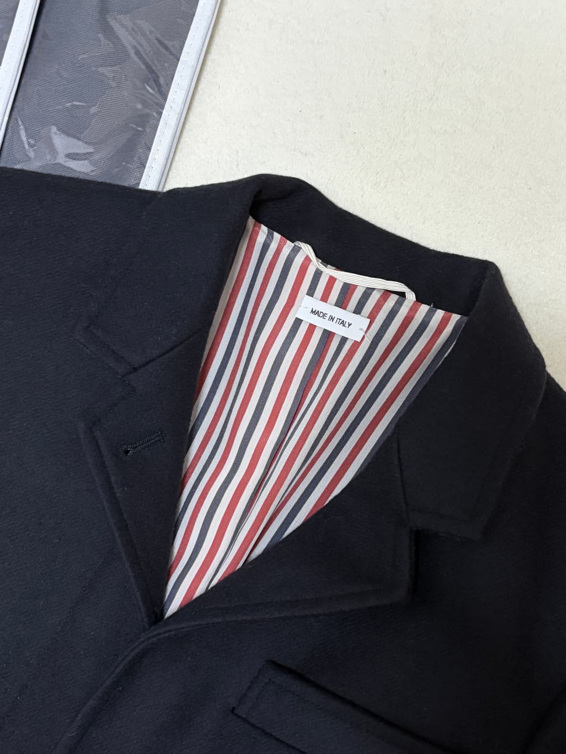 (새거급) 톰브라운 여성 캐시미어 금장 코트 38 상품이미지3