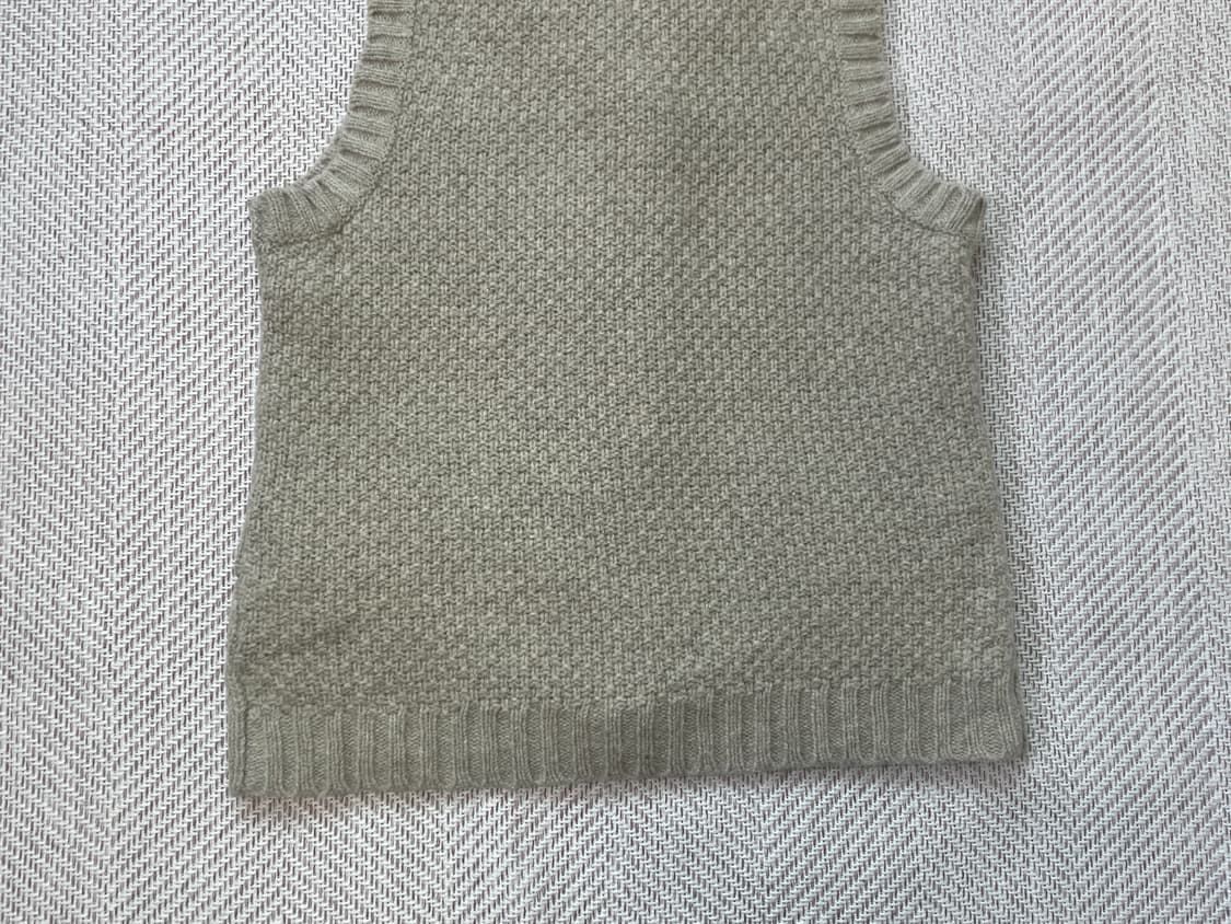 빈티지 베이지 케이블 니트 베스트  J04131 상품이미지6