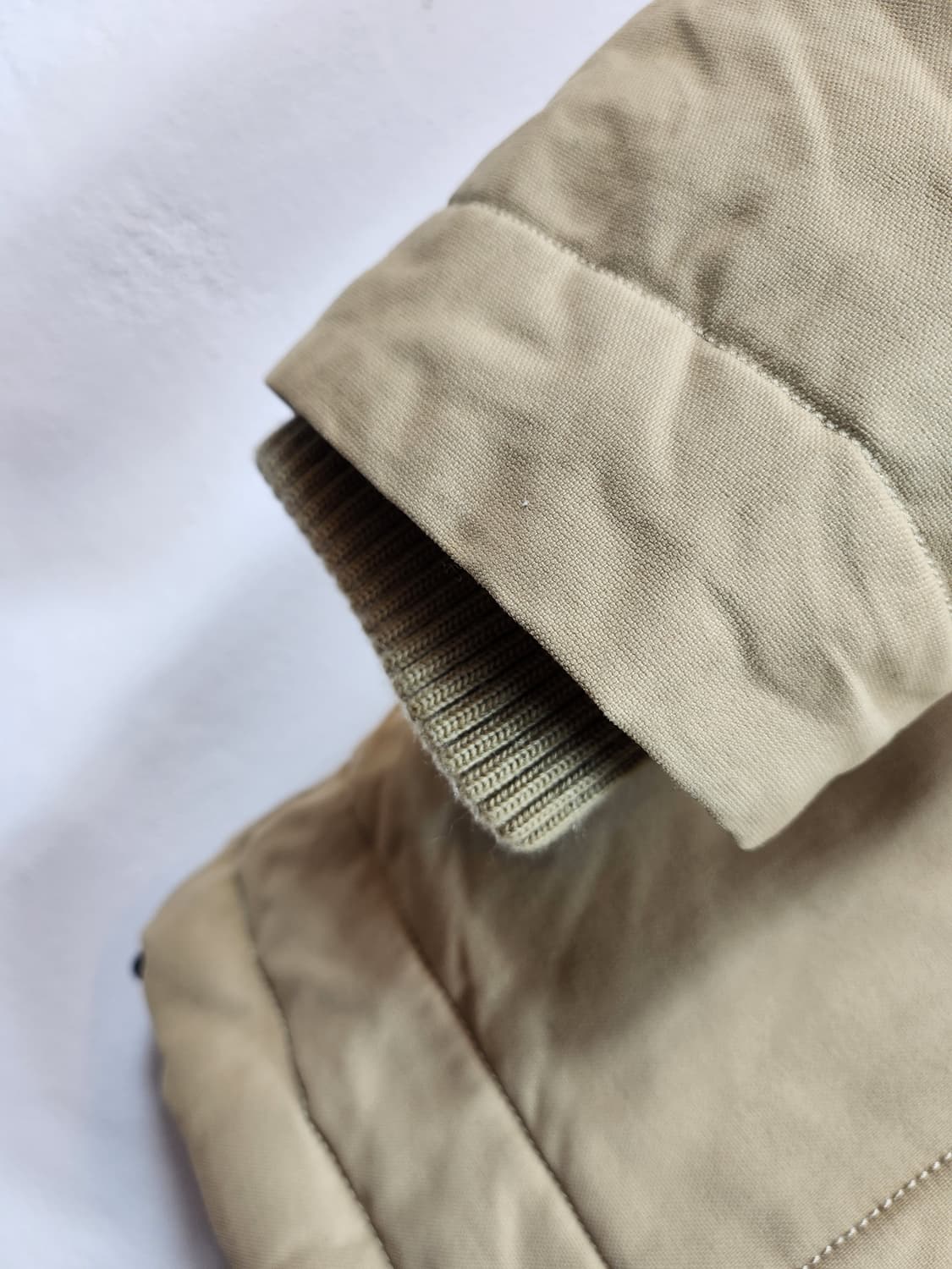 아디다스 베이지 스트라이프  다운패딩 파카 95 M 새제품급 상품이미지6