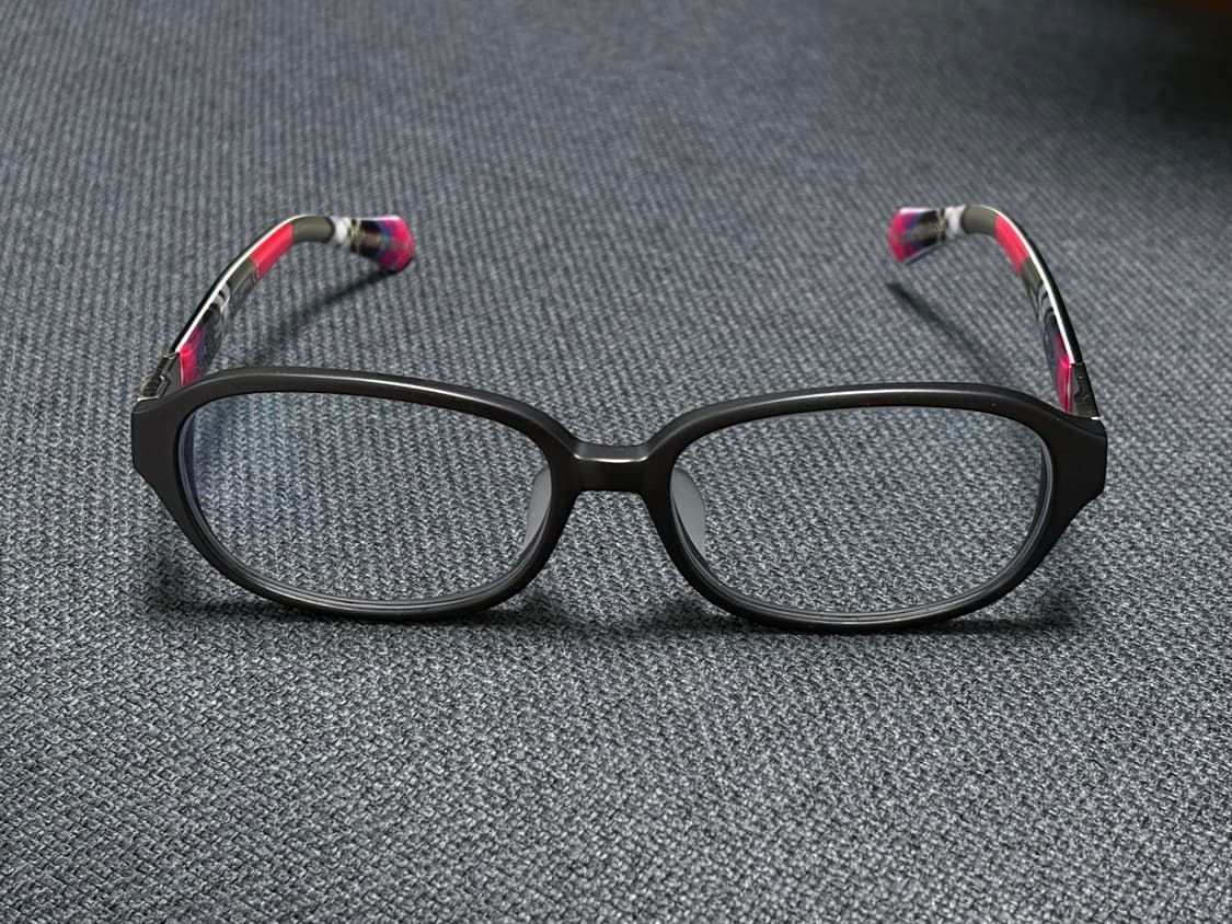 비비안웨스트우드 체크 뿔테 안경 (블루라이트 렌즈) 상품이미지2