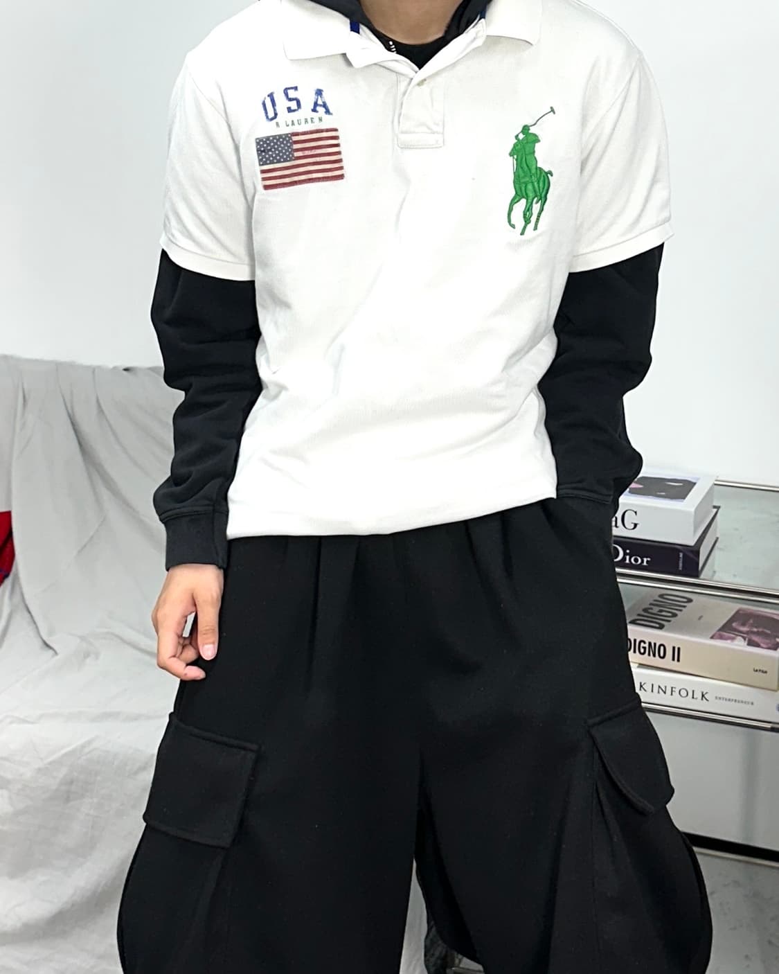 폴로 랄프로렌 빅포니 치프키프 USA 성조기 pk L 상품이미지2