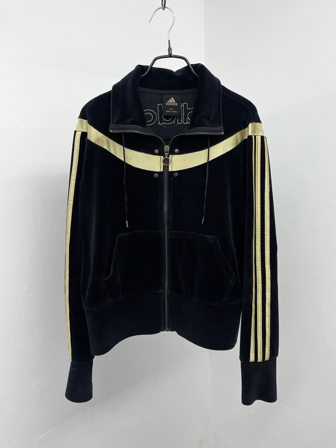 아디다스 벨벳 골드 로고 집업 상품이미지6